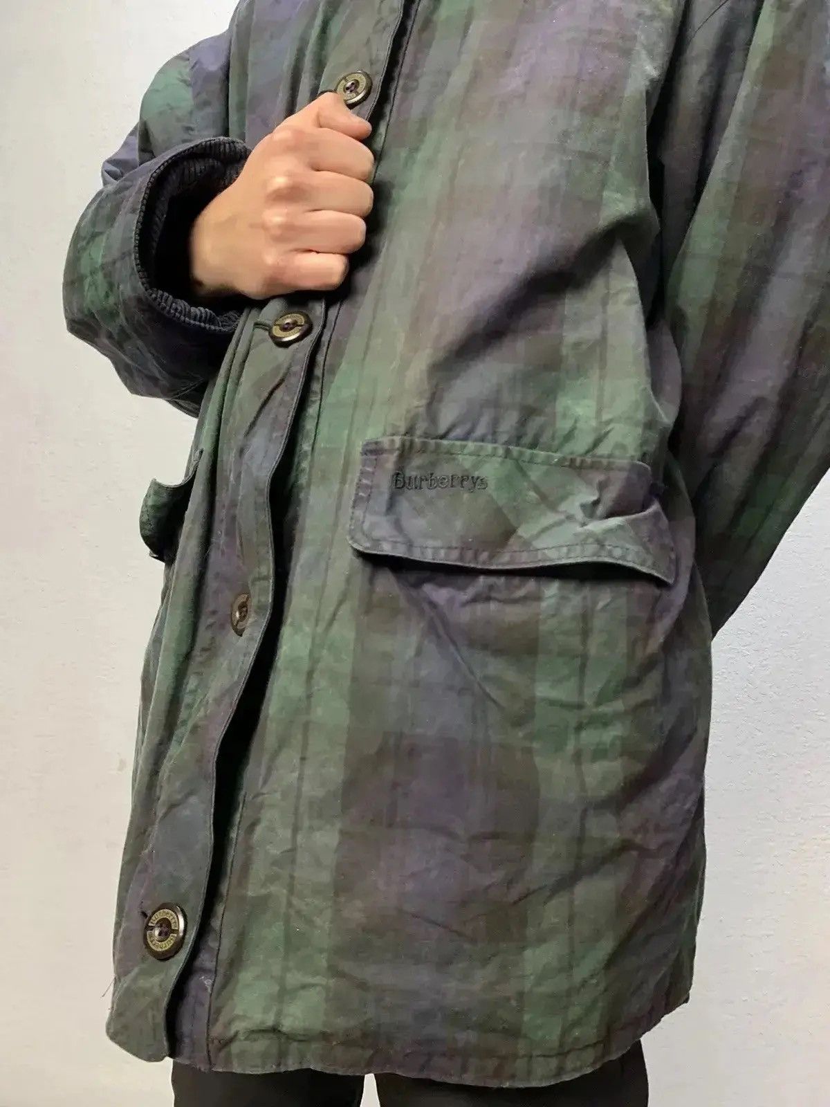 Burberry × Japanese Brand Rare vintage Burberrys jacket wax trench Burberry 90s Y2K Size US L / EU 52-54 / 3 - 8 Thumbnail