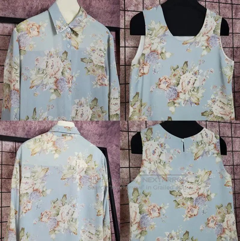 Burberry Burberry Floral Long Sleeve Cardigan for Women. Size M / US 6-8 / IT 42-44 - 3 Thumbnail