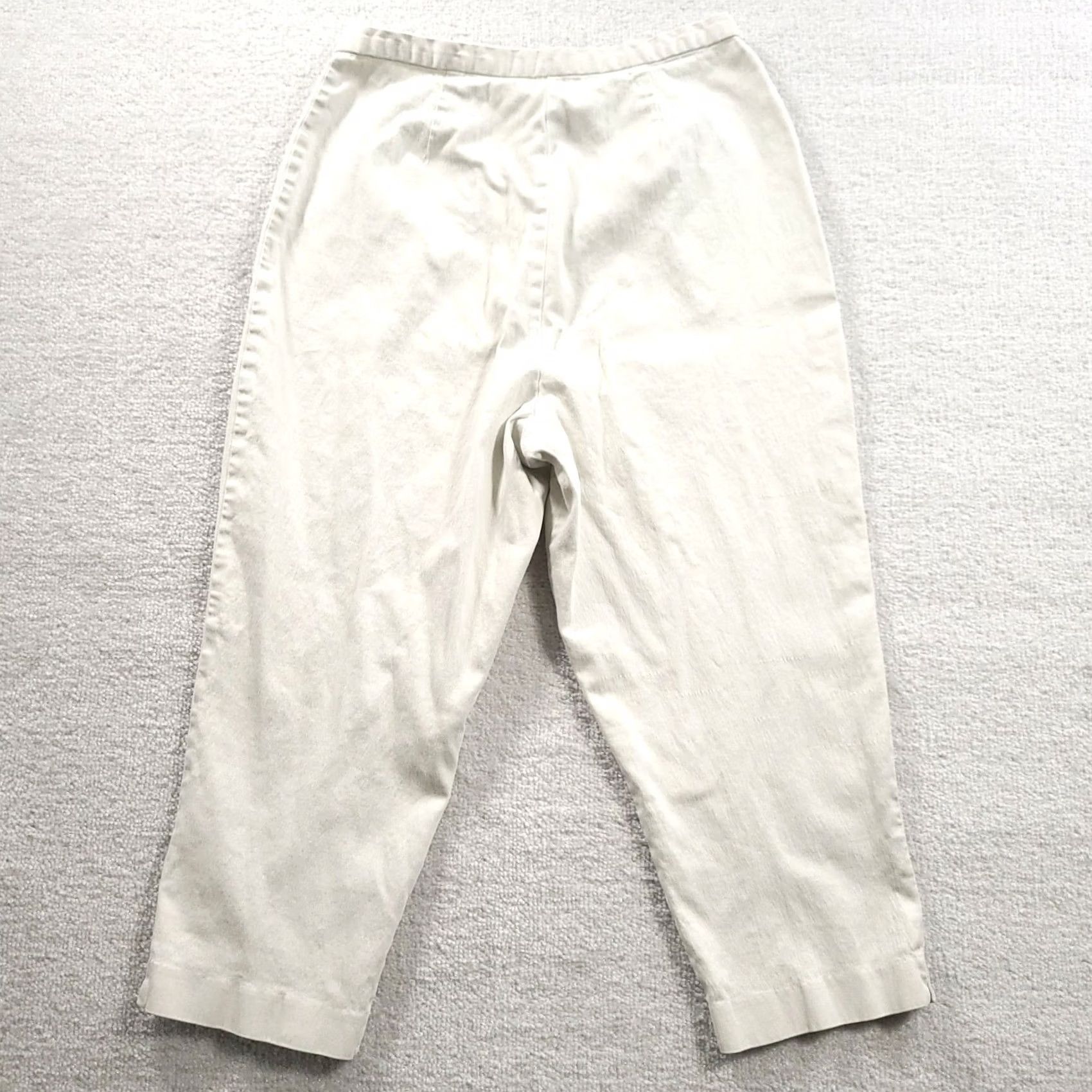 Vintage Marsh Landing Womens Cropped Pants White Pockets Stretch Capris Size 28" / US 6 / IT 42 - 7 Thumbnail