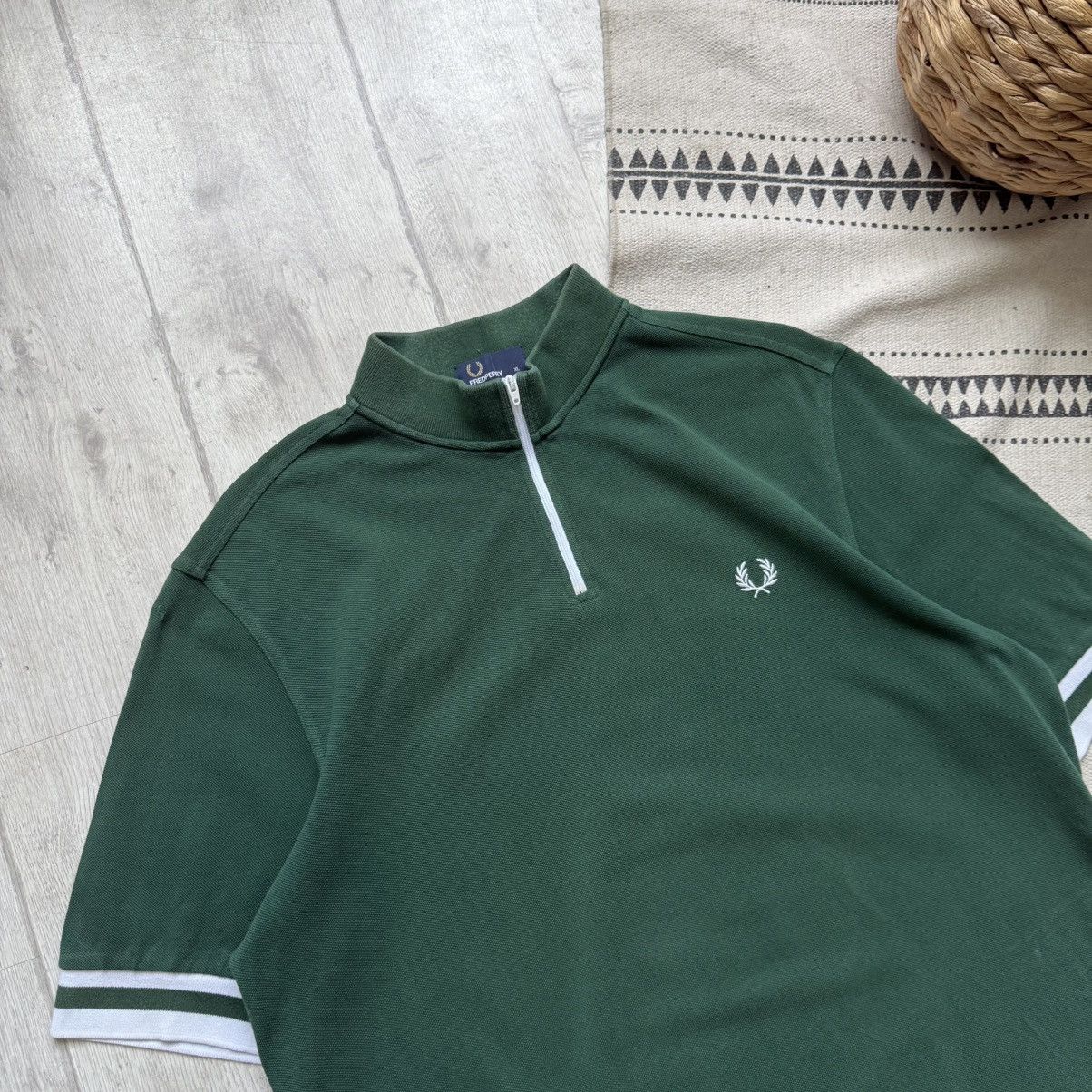 Fred Perry Rare Fred Perry Polo Zip up tee Big logo Ralph Lauren vibe Size US XL / EU 56 / 4 - 3 Thumbnail