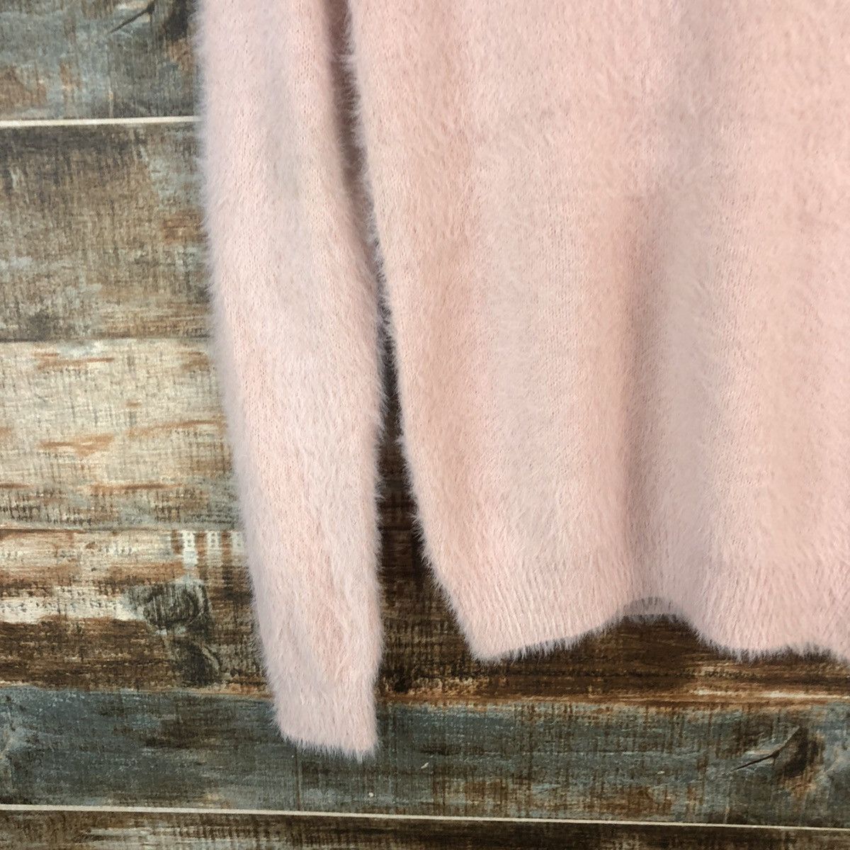 Japanese Brand DL Mish Masch Pink fur shaggy mohair Knitwear #C366 Size S / US 4 / IT 40 - 7 Thumbnail