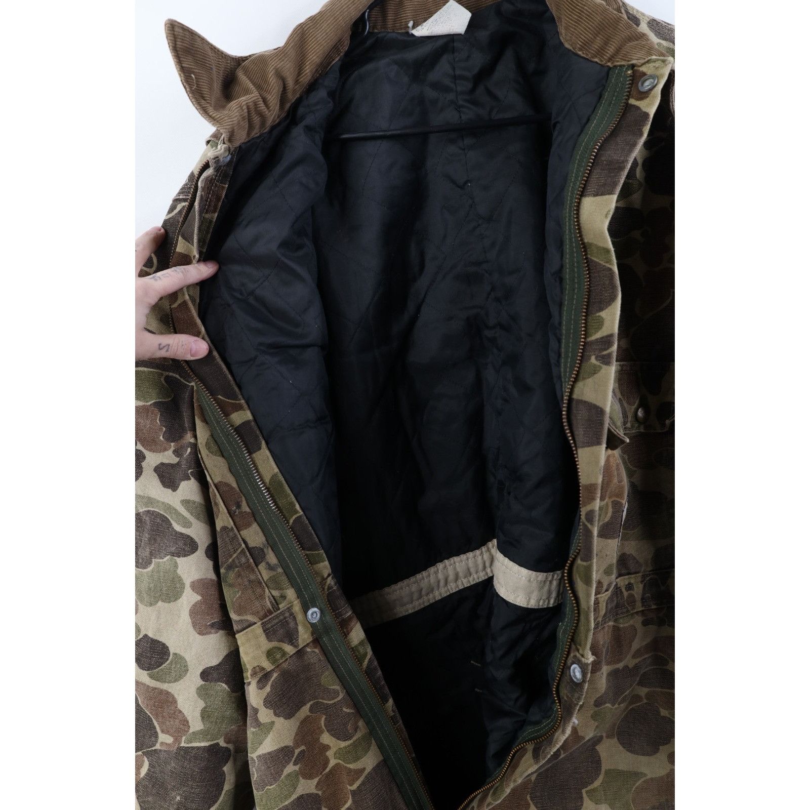 Carhartt Vintage 80s Carhartt Distressed Duck Camouflage Coveralls Size US XXL / EU 58 / 5 - 16 Thumbnail