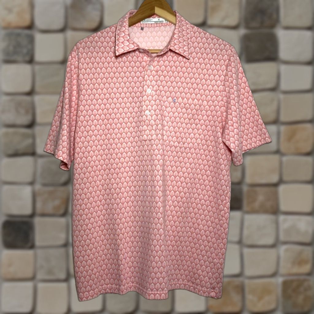 Vintage Criquet Polo Shirt Men's Foulard Pink Sz M Shirt Polo Mens Pink Size US M / EU 48-50 / 2 - 1 Thumbnail