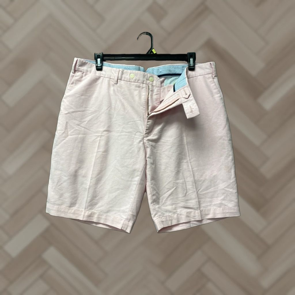 Polo Ralph Lauren VINTAGE Polo Ralph Lauren Men’s Bermuda Shorts Cotton Oxford Classic Fit 40 Pink Summer Casual Mens Size US L / EU 52-54 / 3 - 1 Thumbnail