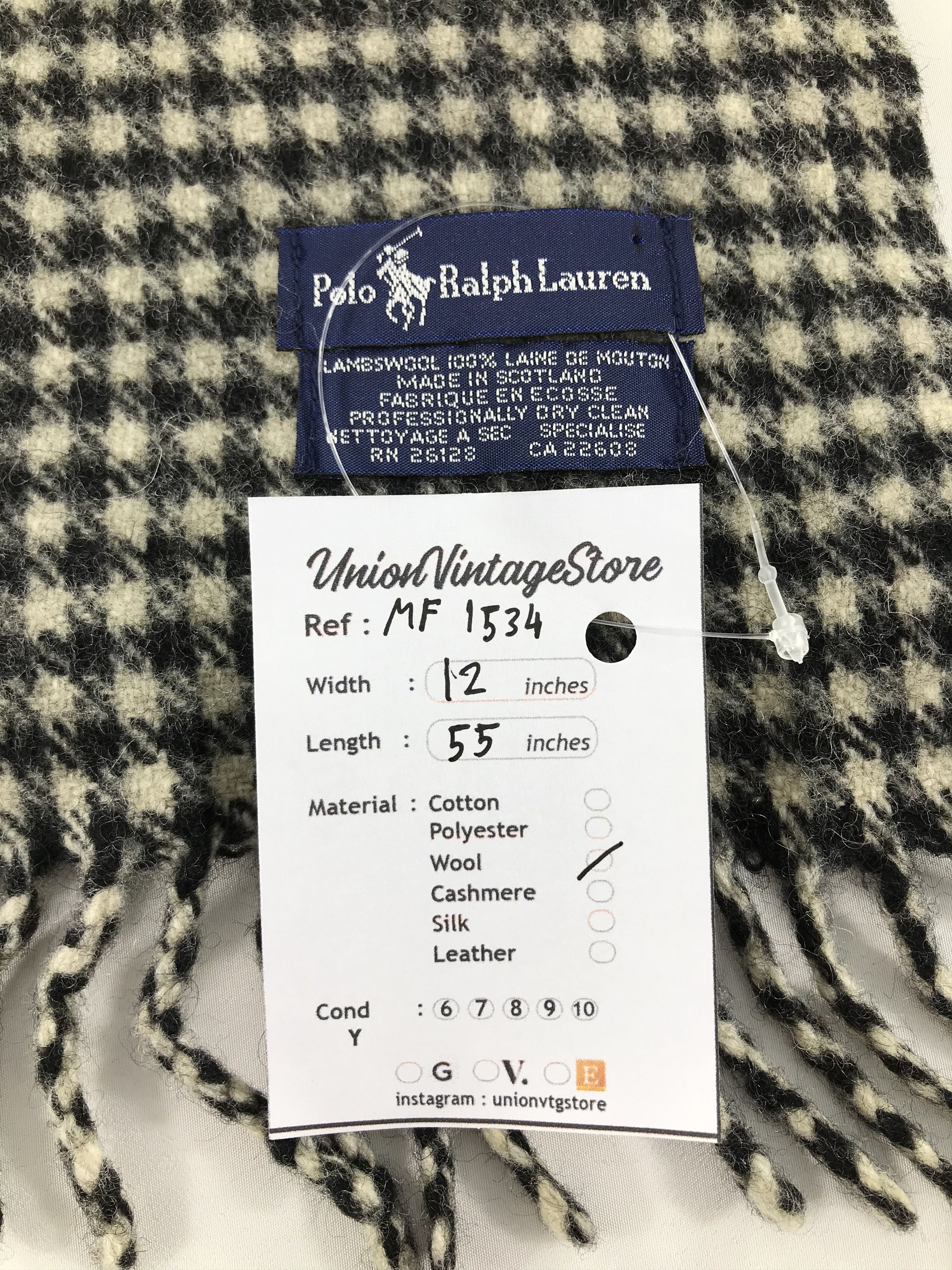 Polo Ralph Lauren Vintage Polo Ralph Lauren Scarf/Muffler/Neckwear MF1534 Size ONE SIZE - 5 Thumbnail
