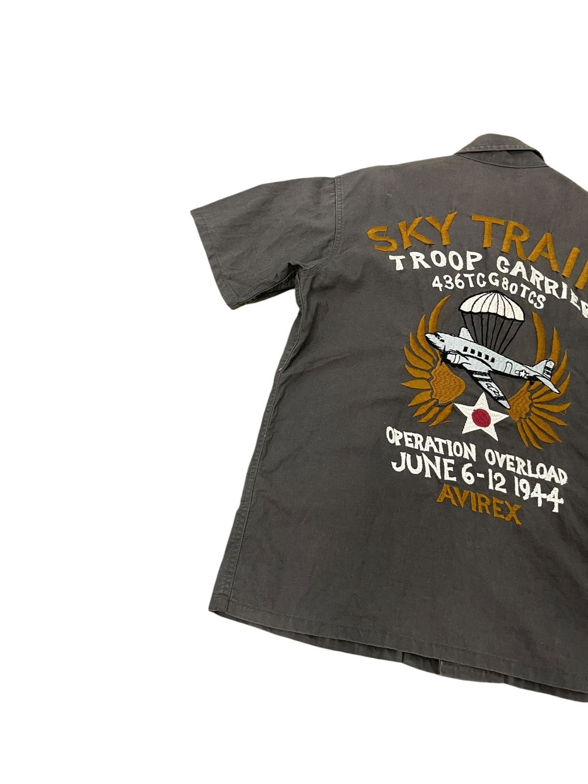 Avirex Embroydery Linen Shirt Avirex WWII Japan Faded 5🟩9 Size US L / EU 52-54 / 3 - 2 Thumbnail