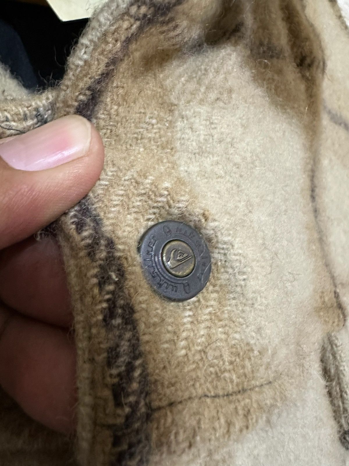 Quiksilver × Vintage 90s quiksilver silver edition wool jacket snapbutton Size US L / EU 52-54 / 3 - 7 Thumbnail