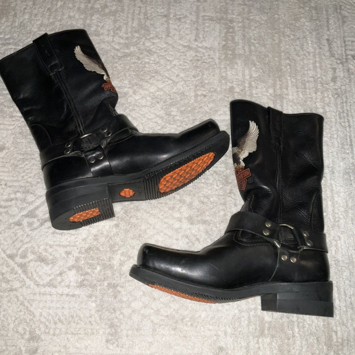 Harley Davidson Harley Davidson Leather Squared Toe Boots Mens size 7.5 Size US 7.5 / EU 40-41 - 6 Thumbnail