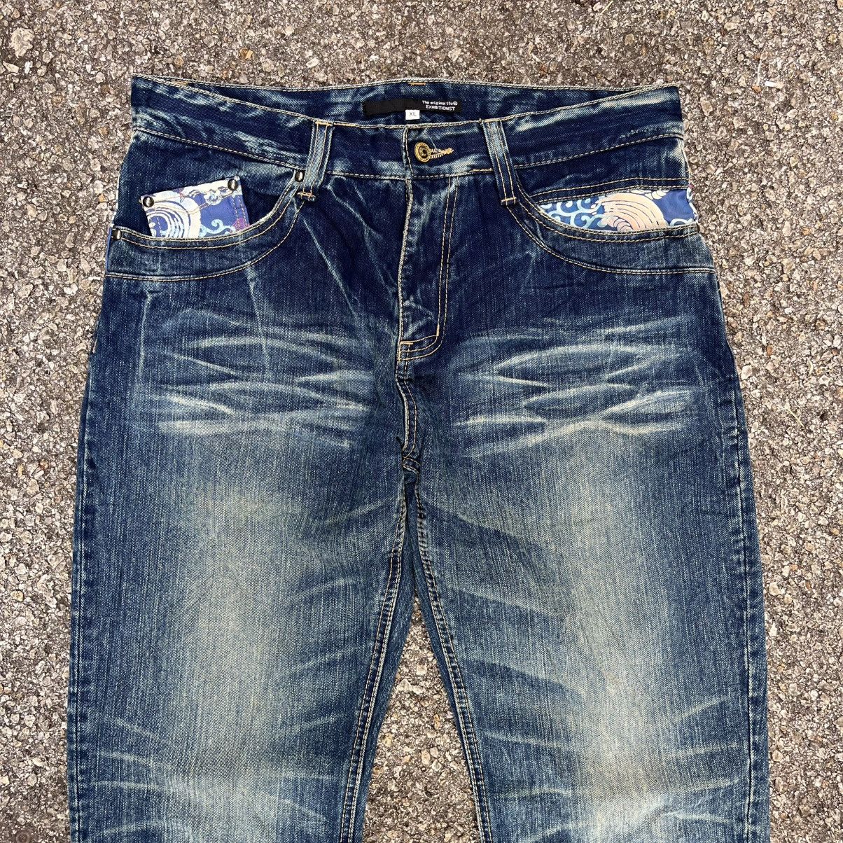 Hysteric Glamour SICK‼️Japanese Brand Exibitionist Jeans Clawmark Punk Denim Size US 34 / EU 50 - 3 Thumbnail