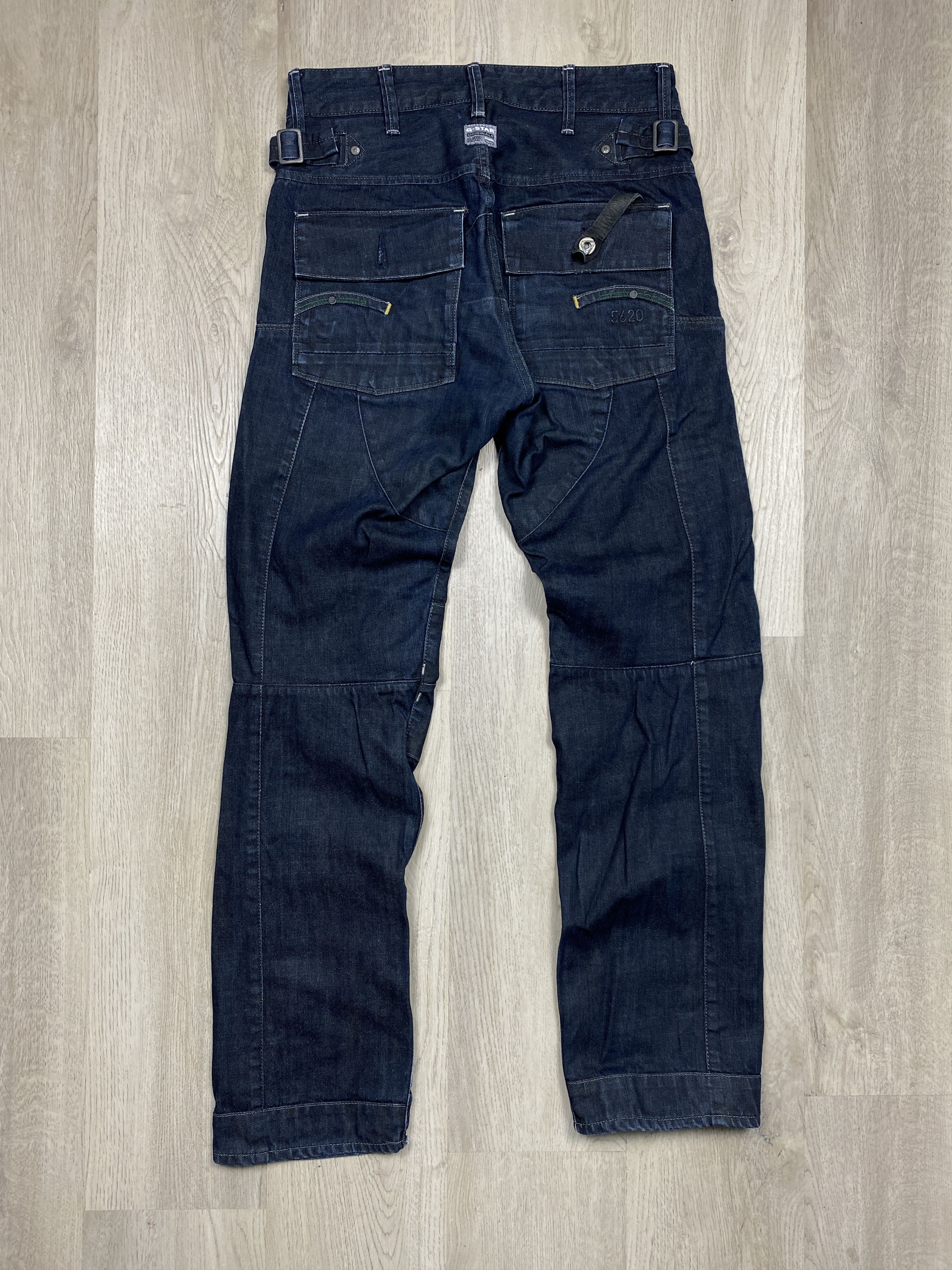 G-Star G Star Raw 5620 Vintage Denim Double Knee Pants Jeans Size US 31 - 6 Thumbnail