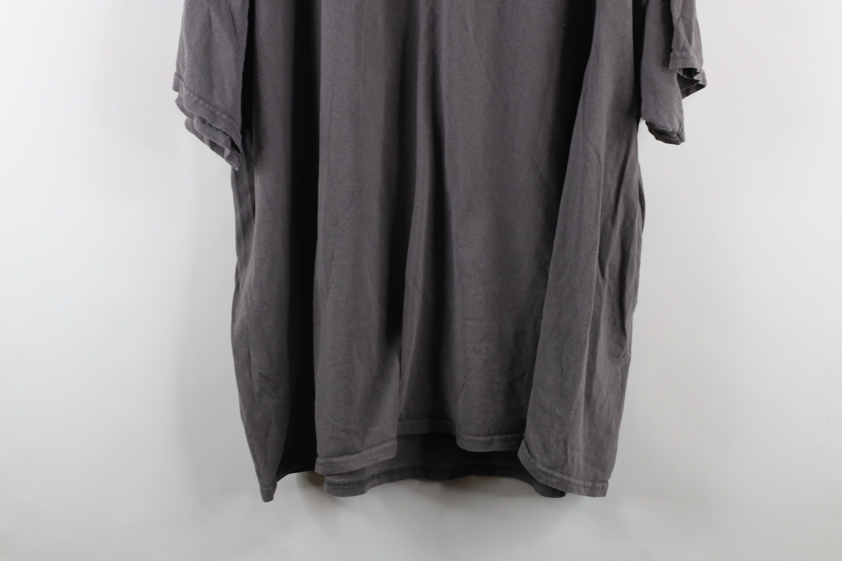 Vintage Retro Spell Out Smiley Face Nirvana Band T-Shirt Gray Cotton Size US XXL / EU 58 / 5 - 8 Thumbnail