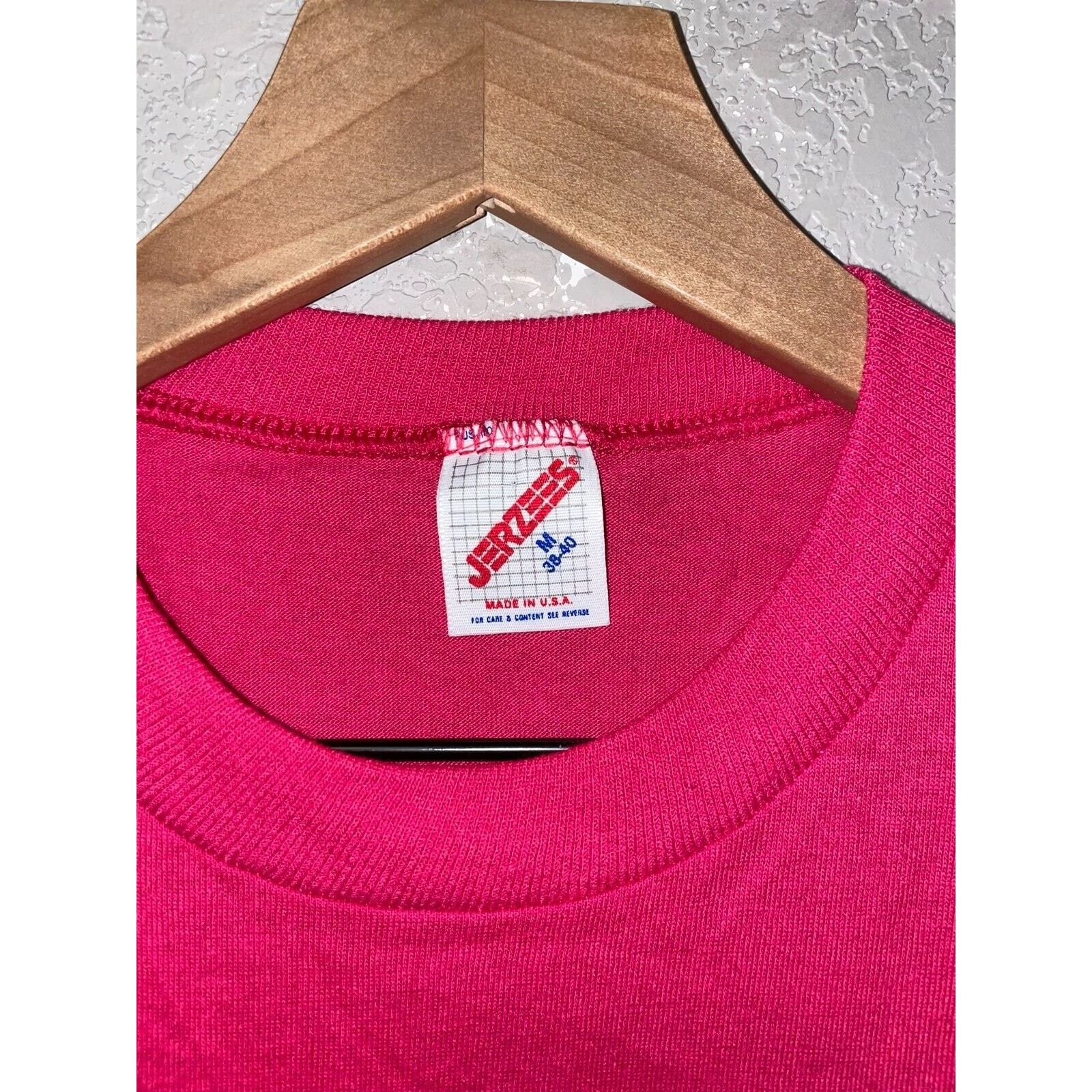 Jerzees Vintage Mount Rushmore Shirt Flower Pink 1989 Tee 80s VTG M Size US M / EU 48-50 / 2 - 9 Thumbnail
