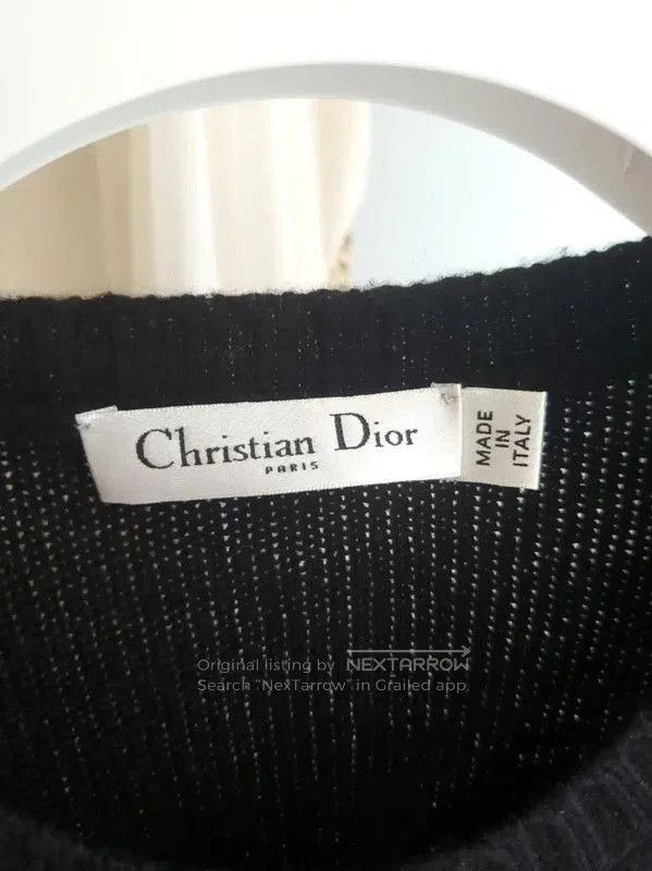 Dior Dior Black Cashmere Embroidered Long Sleeve Sweater . Size XS / US 0-2 / IT 36-38 - 4 Thumbnail