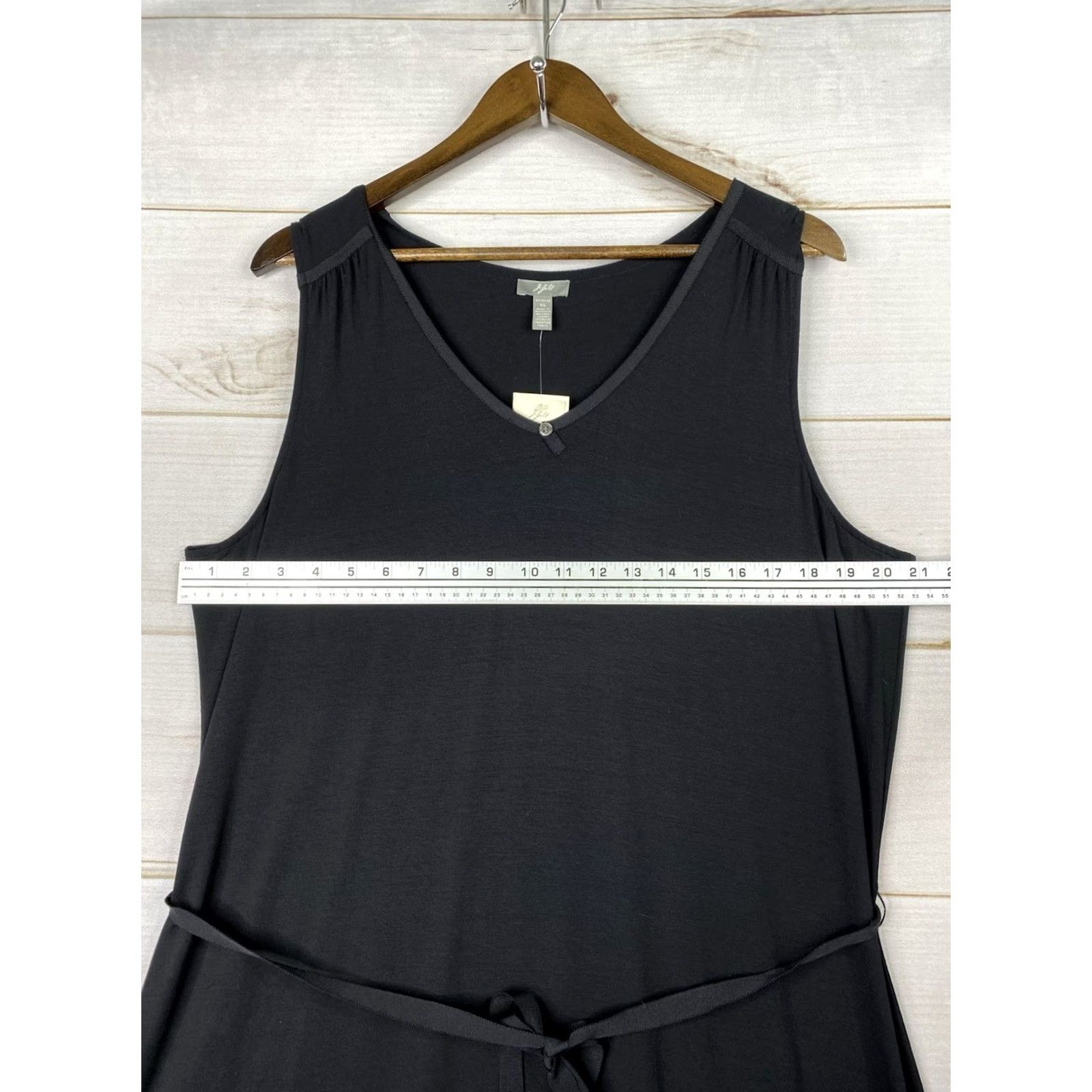 J. Jill J. Jill Dress XL Black Knit Belted Sleeveless V-Neck Midi NWT Dress Size XL / US 12-14 / IT 48-50 - 4 Thumbnail