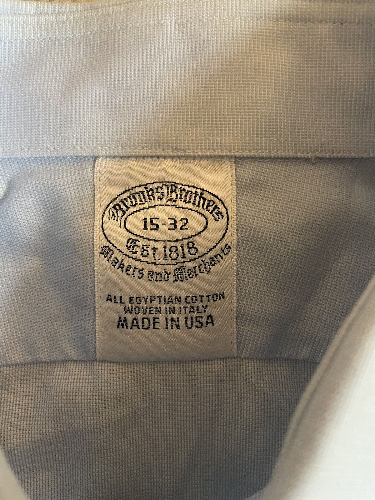 Brooks Brothers American-Made Finely Textured Dress Shirt Size US S / EU 44-46 / 1 - 5 Thumbnail
