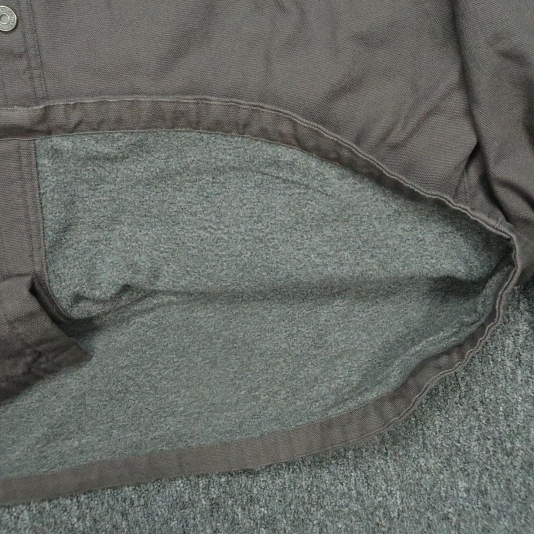 Vintage Duluth Shirt Men 2XL Tall Button-Up Shacket Fire Hose Fleece Lined Gray Cotton Heavyweight Pockets Casual Workwear Size US XXL / EU 58 / 5 - 4 Thumbnail