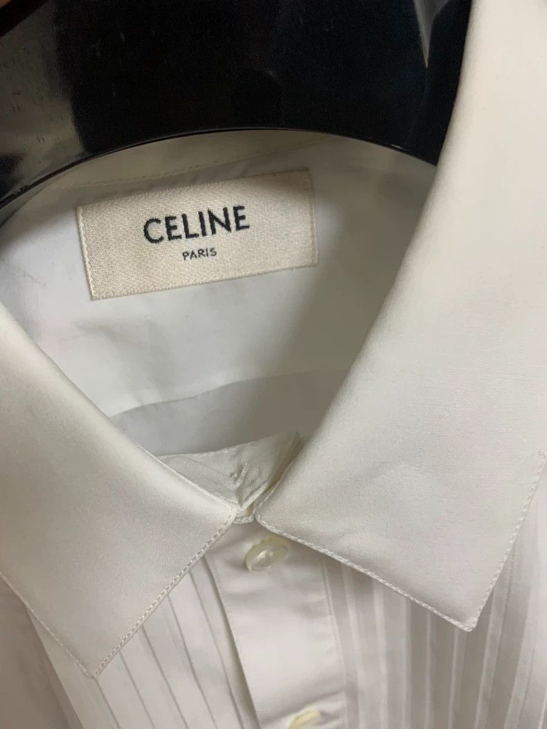 Celine Celine 2020FW White accordion pleat shirt Size US S / EU 44-46 / 1 - 2 Thumbnail