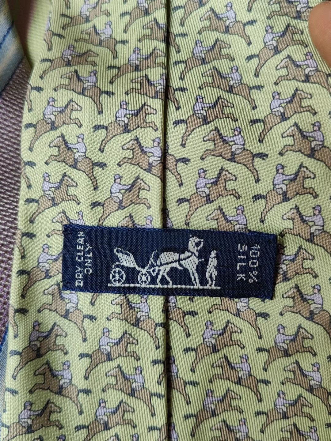Hermes Hermes Men's Tie K29 Size ONE SIZE - 5 Thumbnail