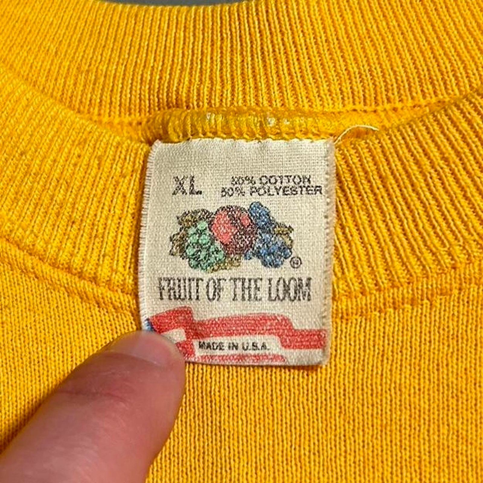 Fruit Of The Loom 90s yellow fruit of the loom dr suess the lorax Size US XL / EU 56 / 4 - 3 Thumbnail