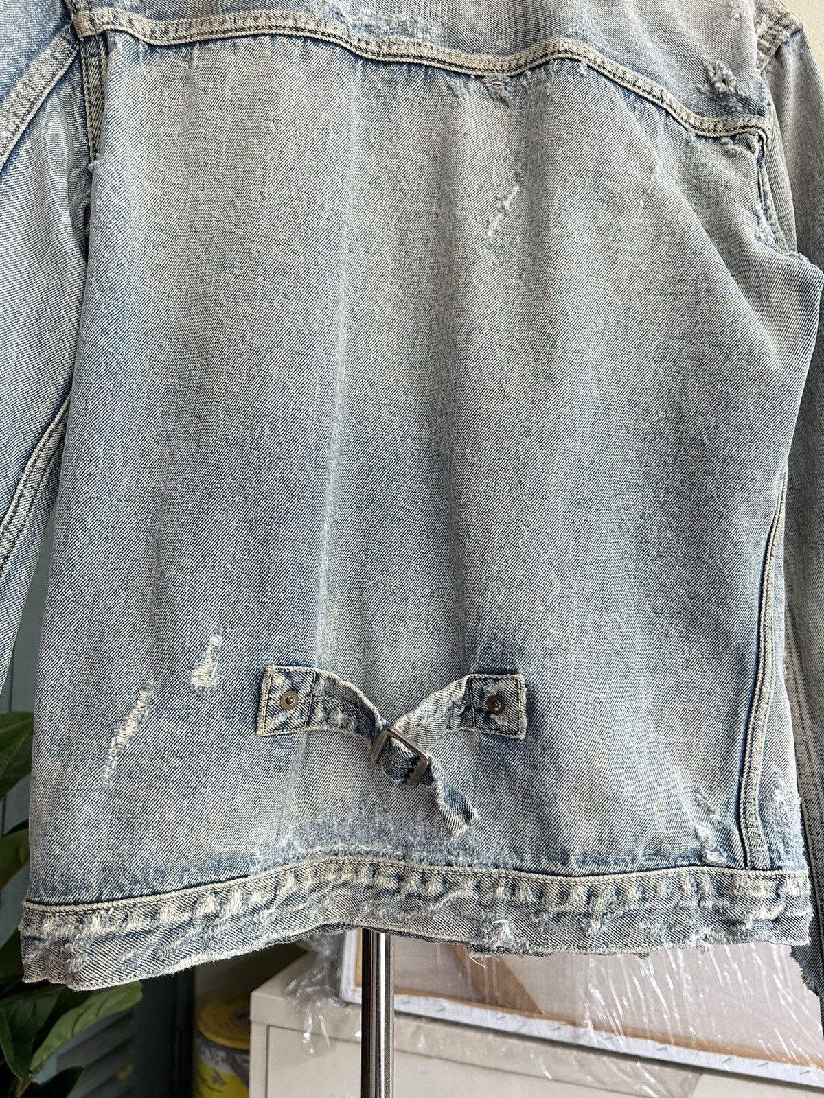 If Six Was Nine Wjk Distressed Denim Jacket Size US L / EU 52-54 / 3 - 9 Thumbnail