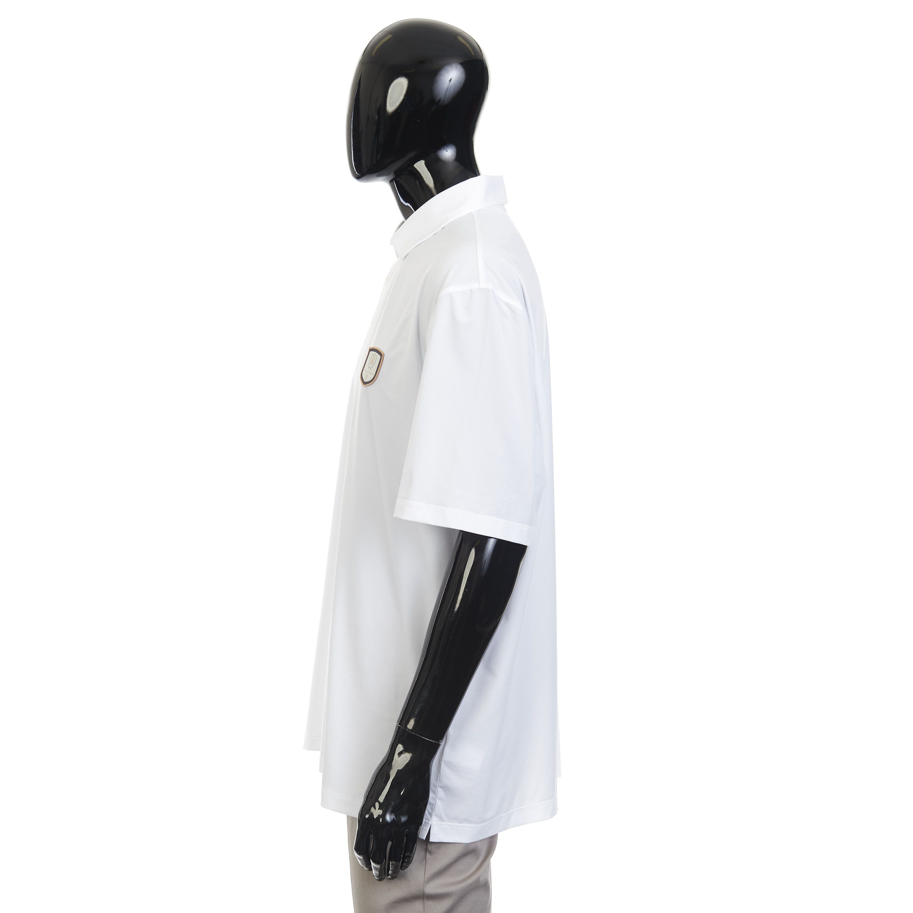 Brunello Cucinelli White Comfort Nylon Polo Shirt - Logo Size 4XL Size US XXL / EU 58 / 5 - 3 Thumbnail