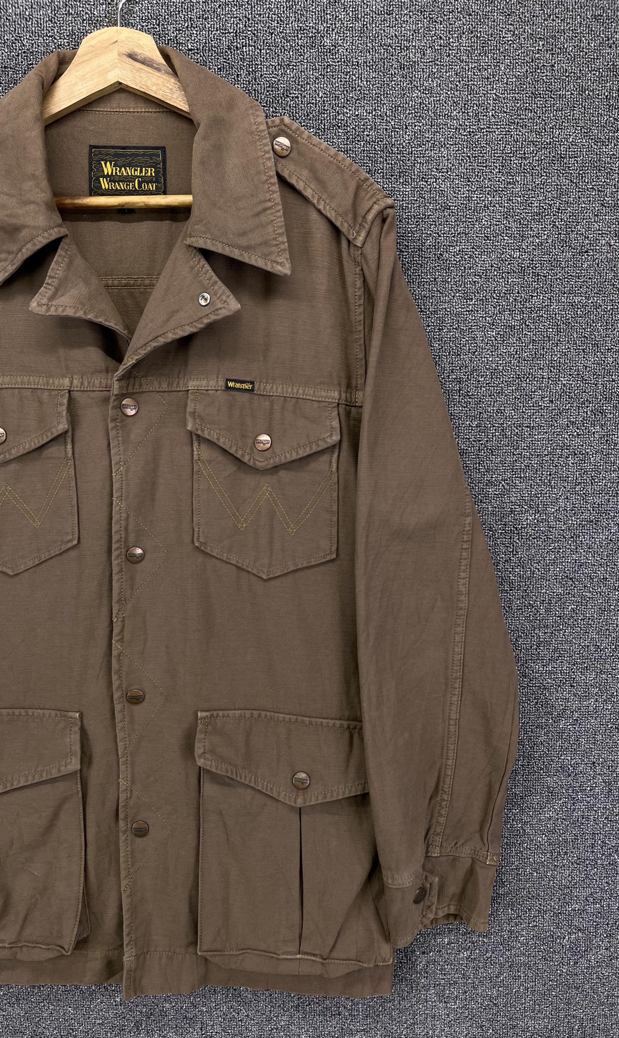 Vintage Vintage Wrangler Wrange Coat Button Up Western Jacket Size L / US 10 / IT 46 - 4 Thumbnail