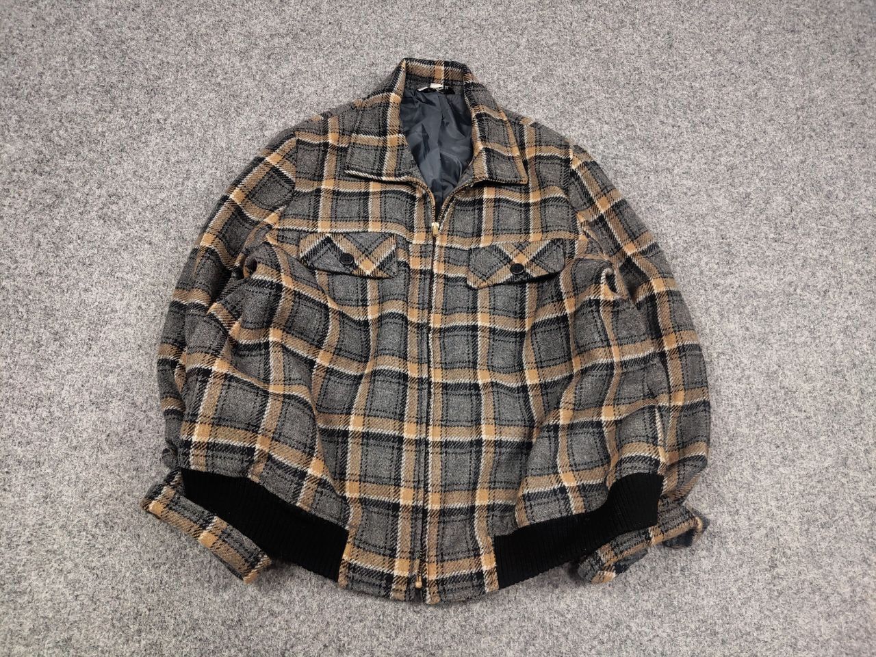Japanese Brand Iris Japan Vintage 90's Wool Blend Check Cropped Jacket Size S / US 4 / IT 40 - 4 Thumbnail