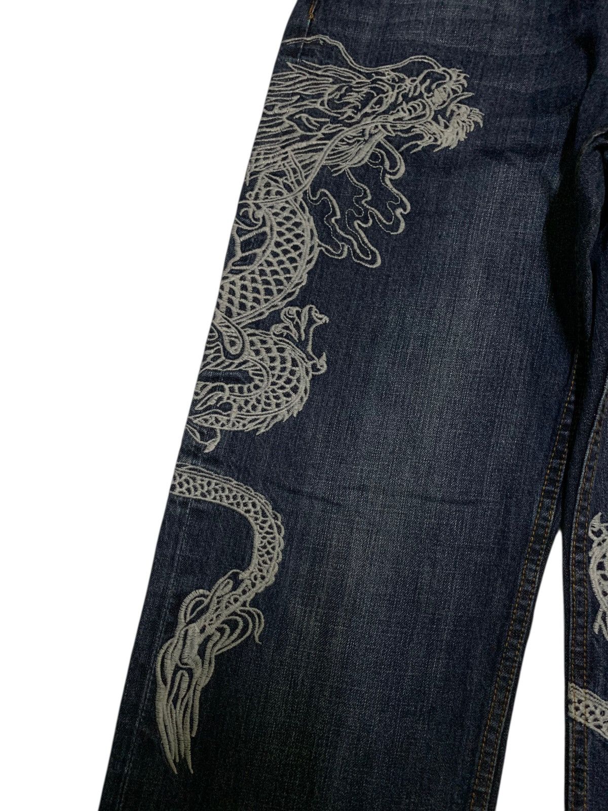 Kapital JAPANESE BIG DRAGON EMBROIDERED LIKE KARAKURI TAMASHI DENIM Size US 30 / EU 46 - 12 Thumbnail