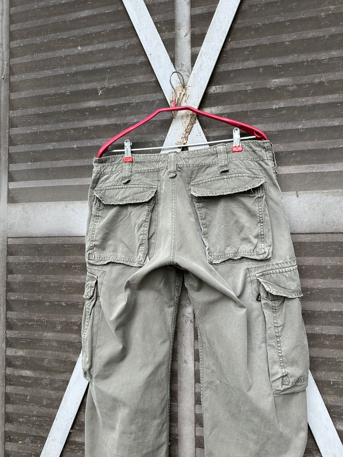 Alpha Industries 🪖Vintage THRASHED Alpha Industries Cargo Pants Size US 34 / EU 50 - 10 Thumbnail