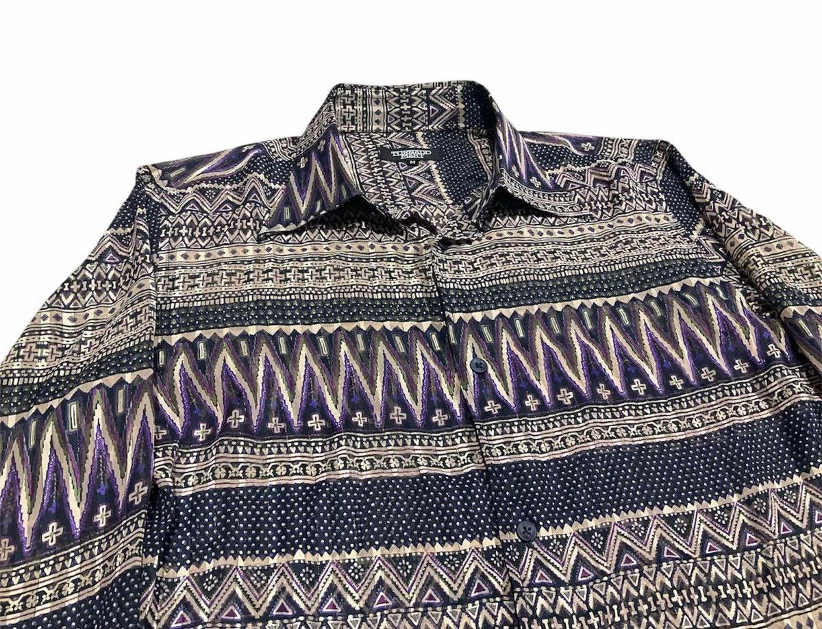 If Six Was Nine × Japanese Brand × Tornado Mart 🔥Y2K Archived Tornado Mart Rayon Shirt Cross Overprinted Size US M / EU 48-50 / 2 - 1 Thumbnail