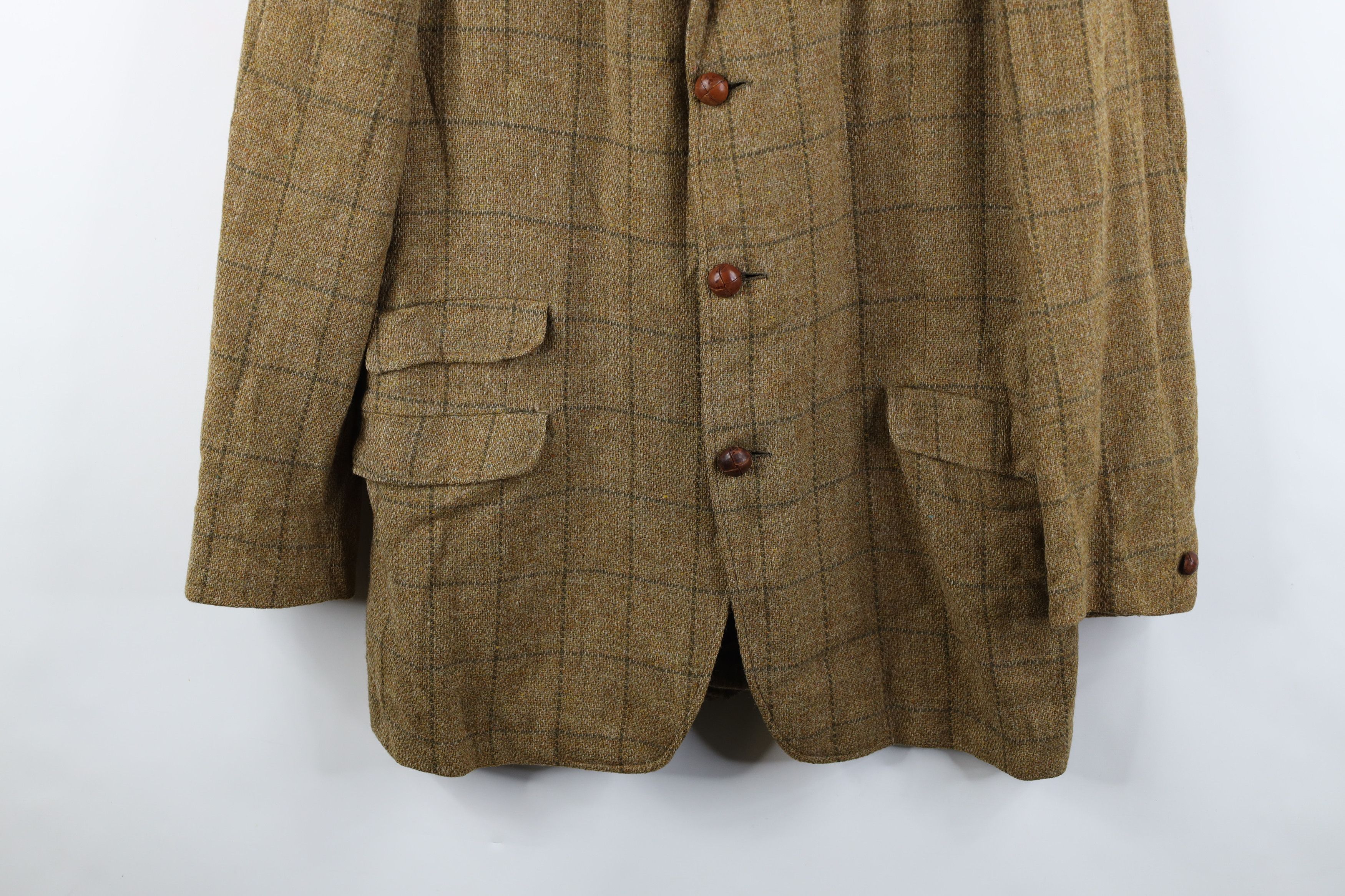Vintage Vintage 70s Streetwear Suit Coat Blazer Jacket Beige Plaid Size US XL / EU 56 / 4 - 3 Thumbnail