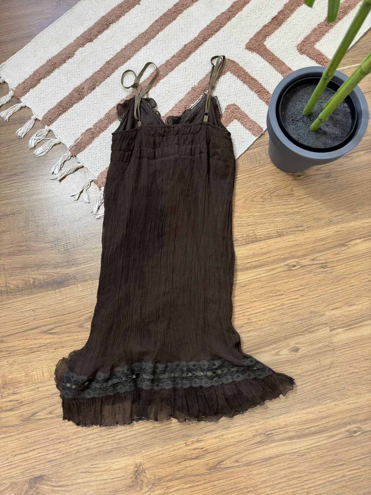Vintage VINTAGE QUILTED PLEATED MESH MINI DRESS Size XS / US 0-2 / IT 36-38 - 9 Thumbnail