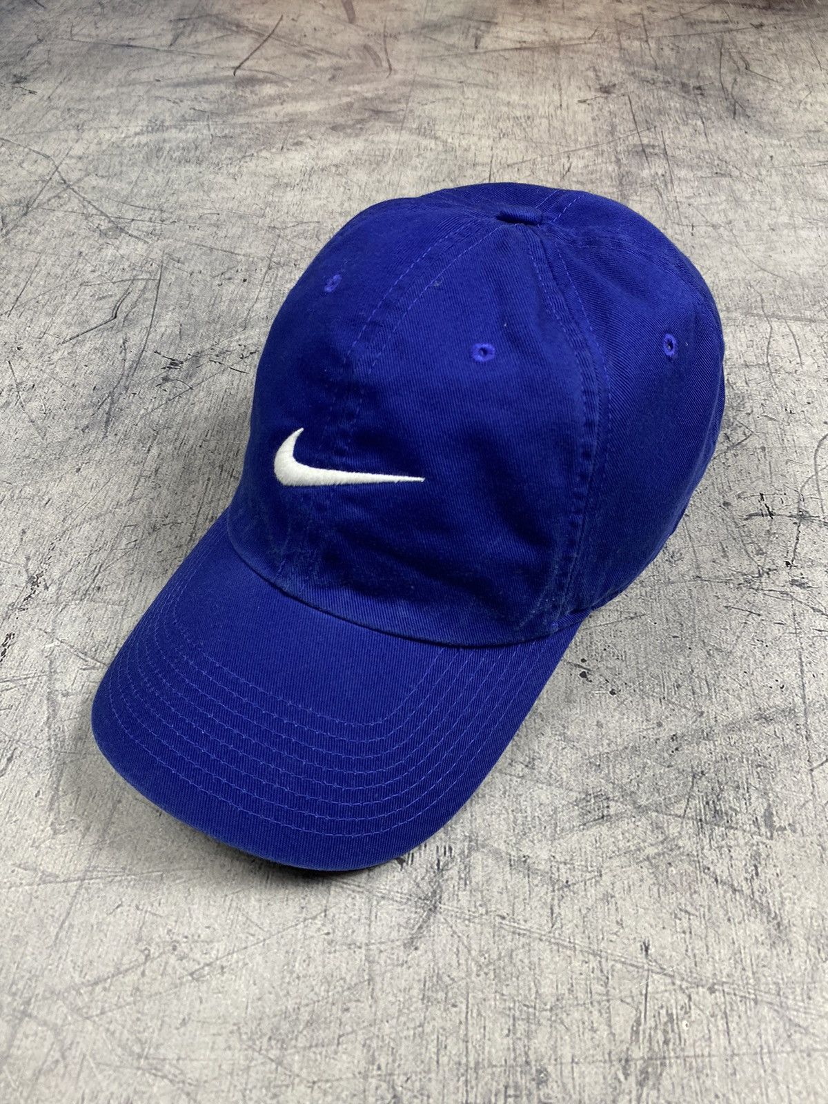 Nike × Vintage Vintage Nike Center Logo y2k Drill Cap Size ONE SIZE - 4 Thumbnail