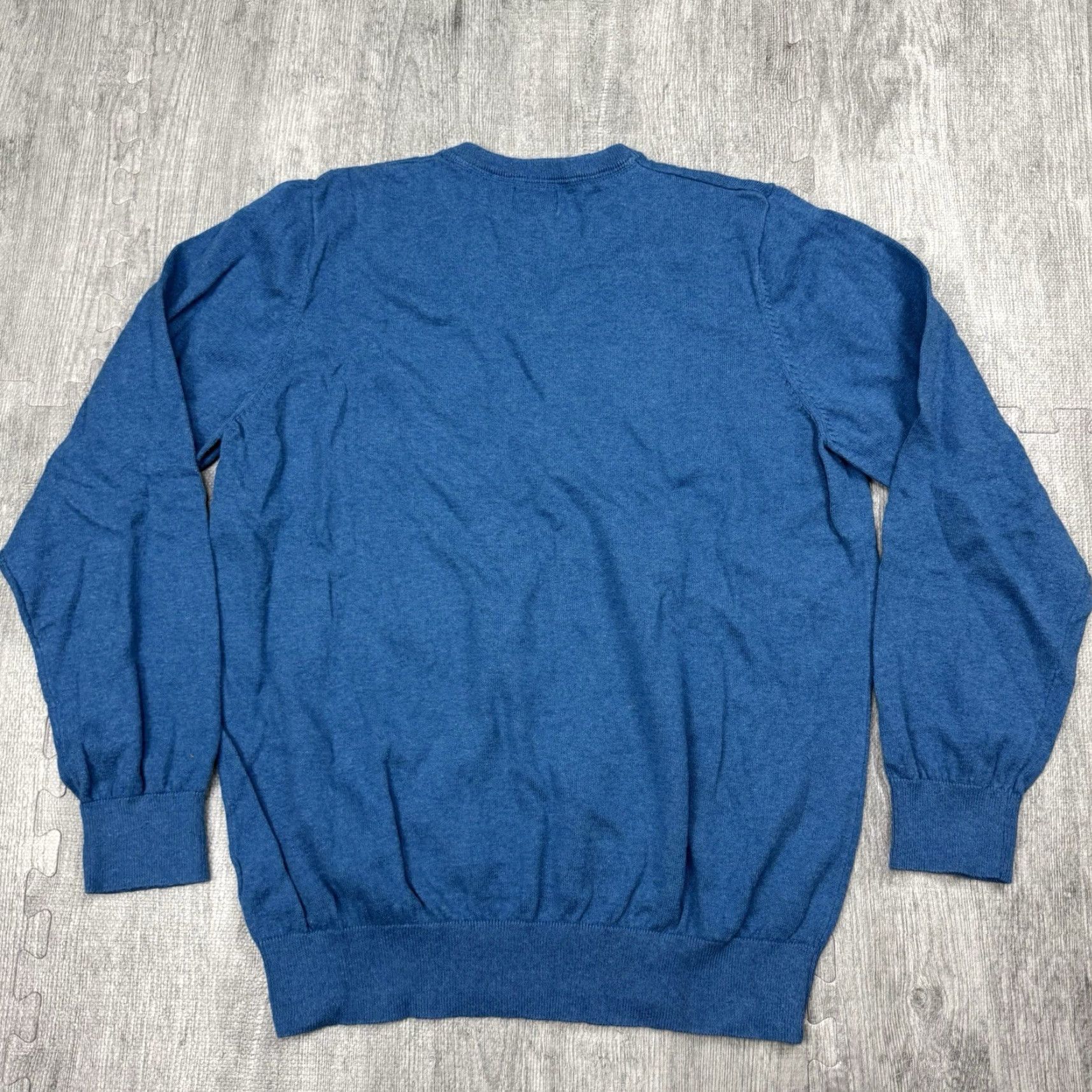 Vintage VINTAGE LL BEAN Mens Blue Cotton Cashmere V-Neck Pullover Knit Sweater Adult Large Regular Size Size US L / EU 52-54 / 3 - 5 Thumbnail