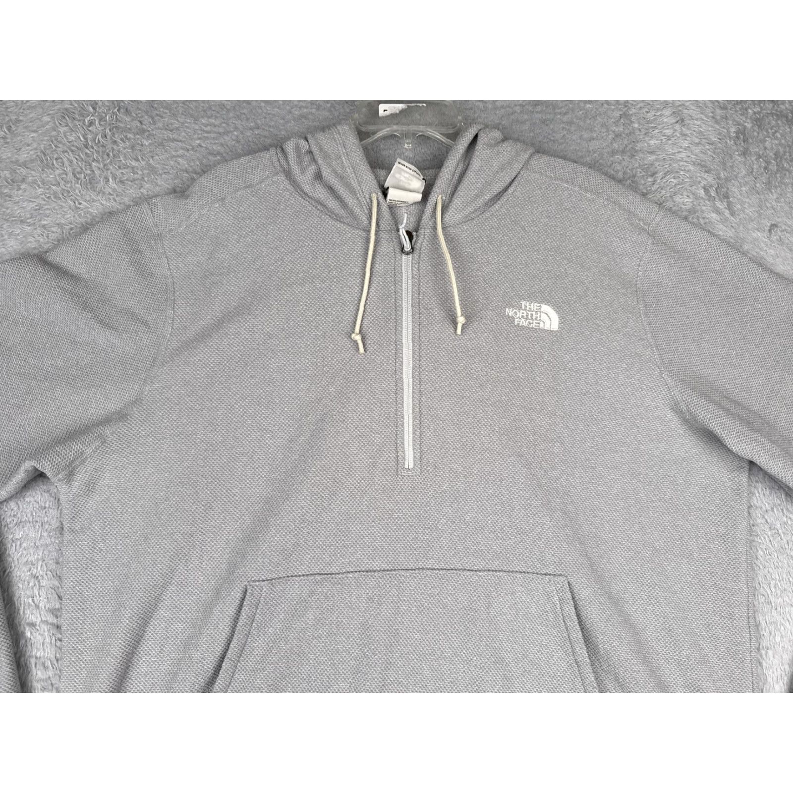 The North Face The North Face Hoodie Mens 2XL Gray 1/4 Zip Kangaroo Pocket Sweatshirt Knit Size US XXL / EU 58 / 5 - 4 Thumbnail