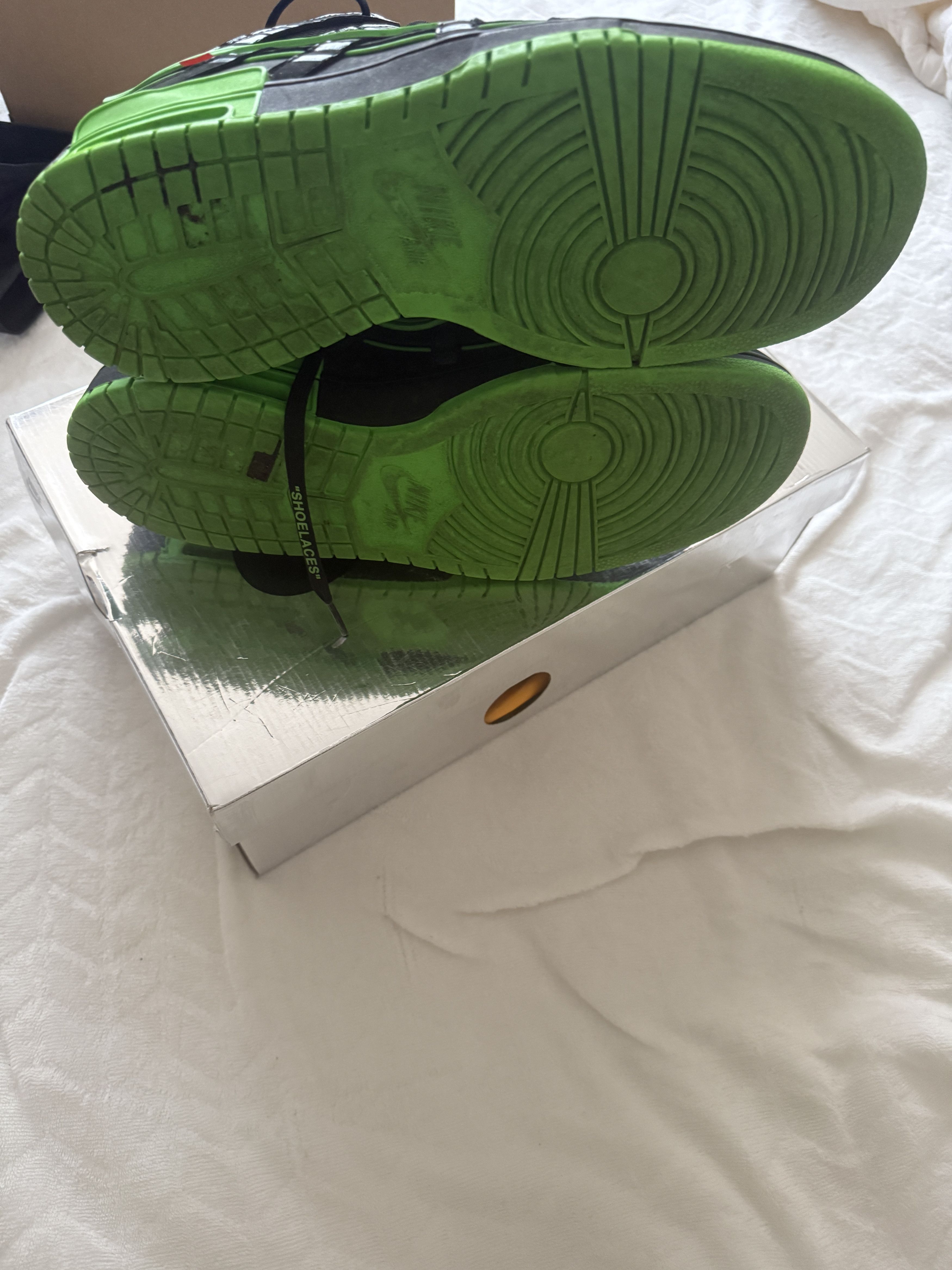 Nike × Off-White Nike Air Rubber dunk "Green Strike" Size US 12 / EU 45 - 7 Thumbnail