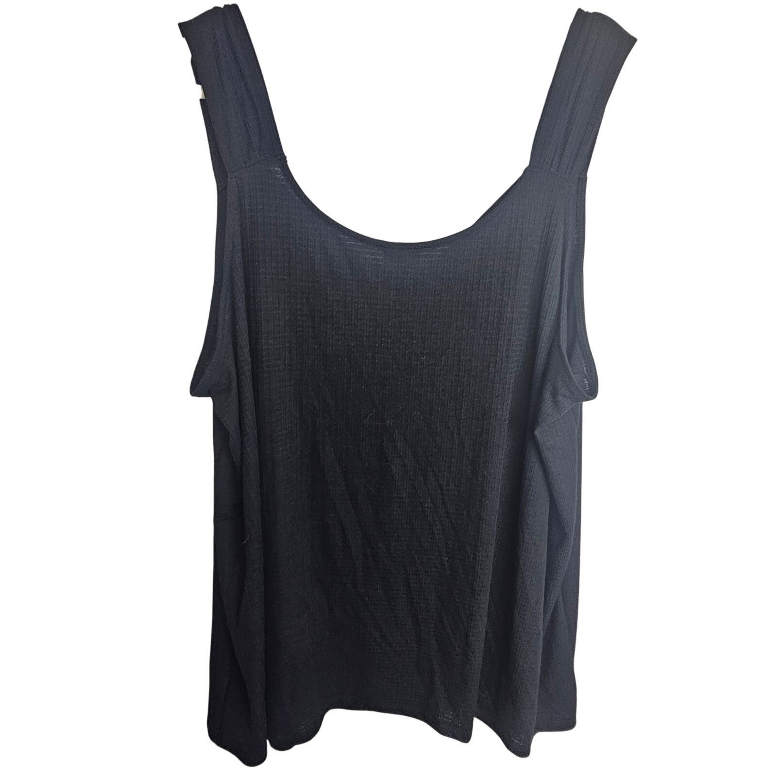 Corridor Torrid Tank 5X Black Ruched Classic Minimalist Stretch Size 4XL / US 24-26 - 7 Thumbnail