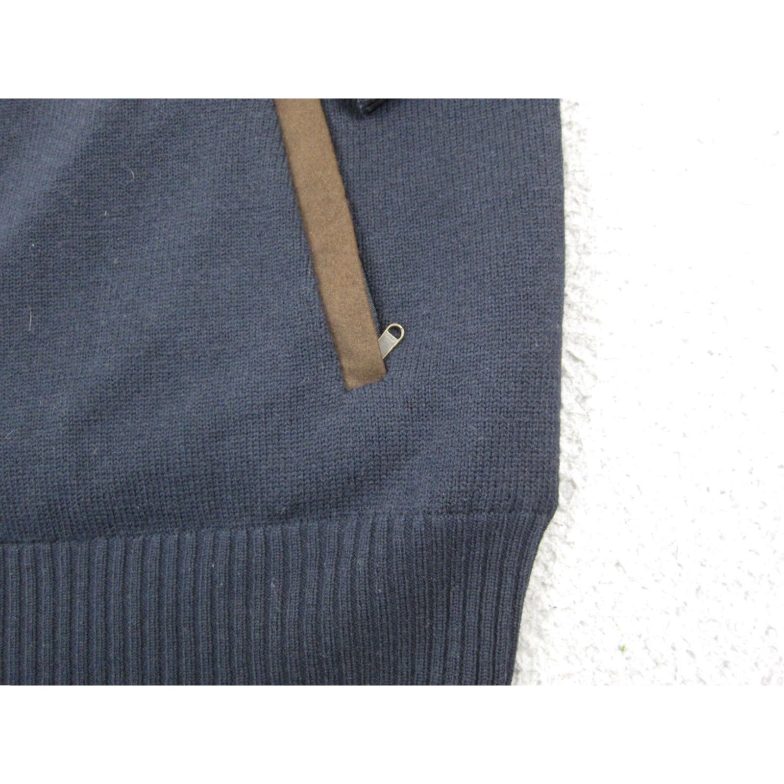 Orvis Orvis Sweatshirt Mens 90s Classic Pullover Mock Neck 1/4 Zip Wool Blue M Adult Regular Fleece Lined Size US M / EU 48-50 / 2 - 7 Thumbnail