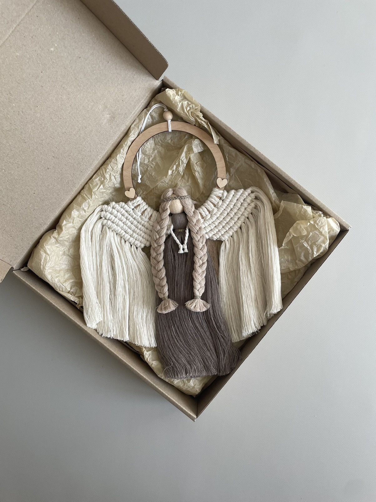 Handmade Knitted dolls-angels handmade Ukrainian amulet scandinavian Size ONE SIZE - 3 Thumbnail