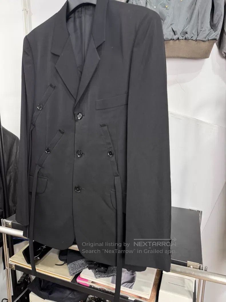Yohji Yamamoto Yohji Yamamoto Strap suit jacket Size US M / EU 48-50 / 2 - 2 Thumbnail