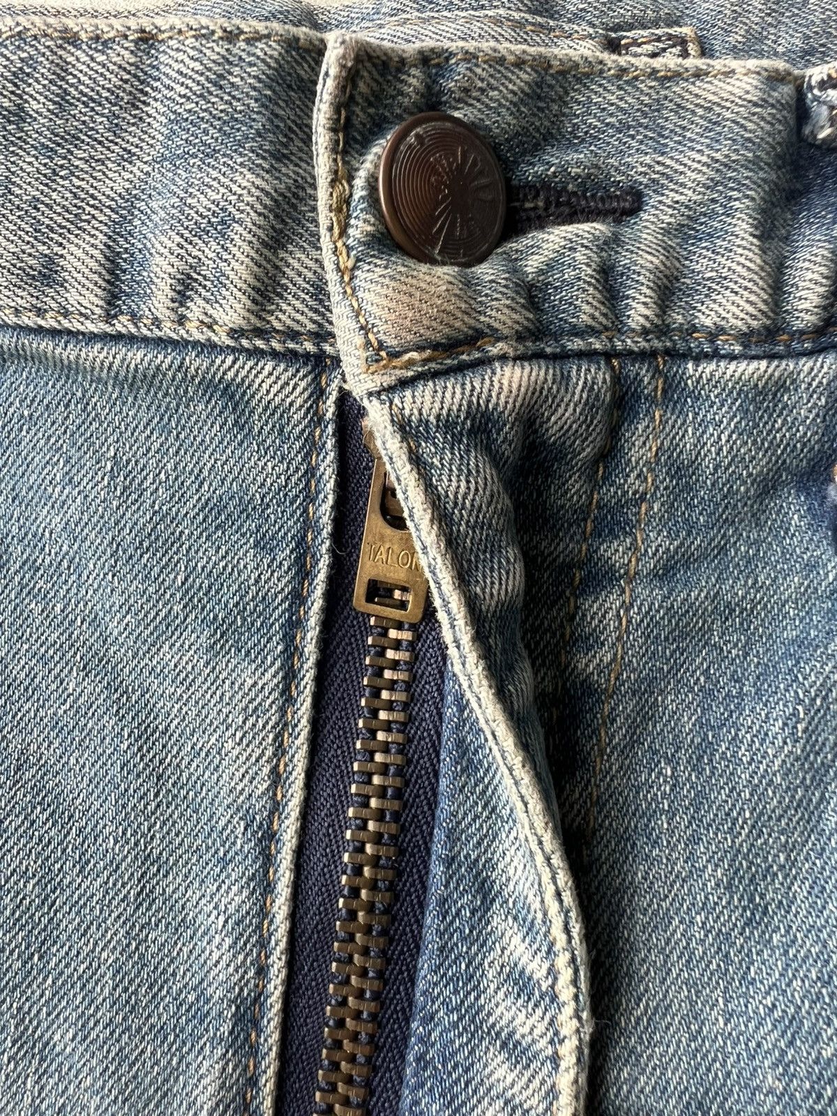 Maison MIHARA YASUHIRO FW16 Miharayasuhiro Reconstruct Stone Wash Gold Line Denim Size US 32 / EU 48 - 7 Thumbnail