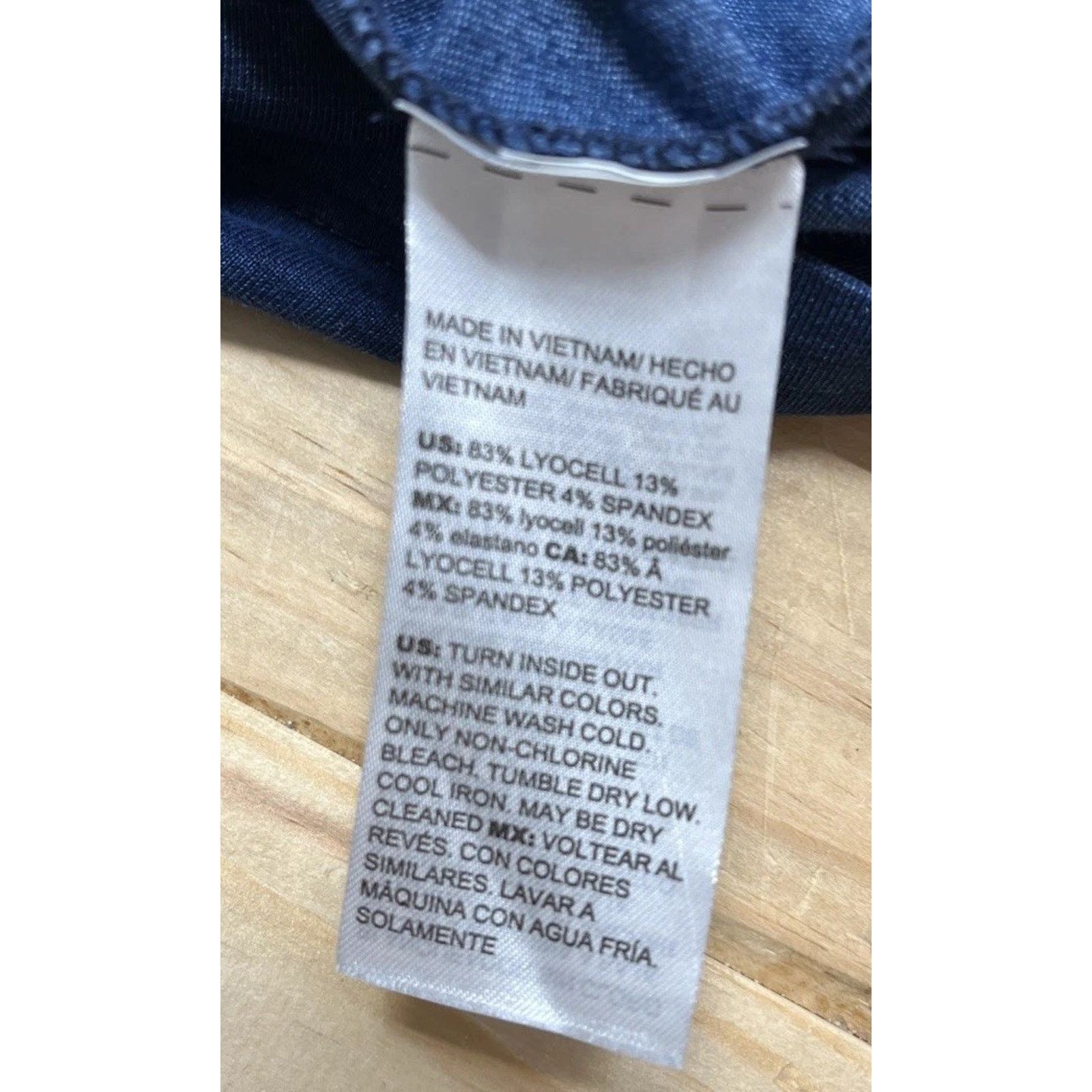 Chicos Chico's Navy Semi Sheer Stretch Top 3/4 Bell Sleeve Size 3 Size XL / US 12-14 / IT 48-50 - 7 Thumbnail