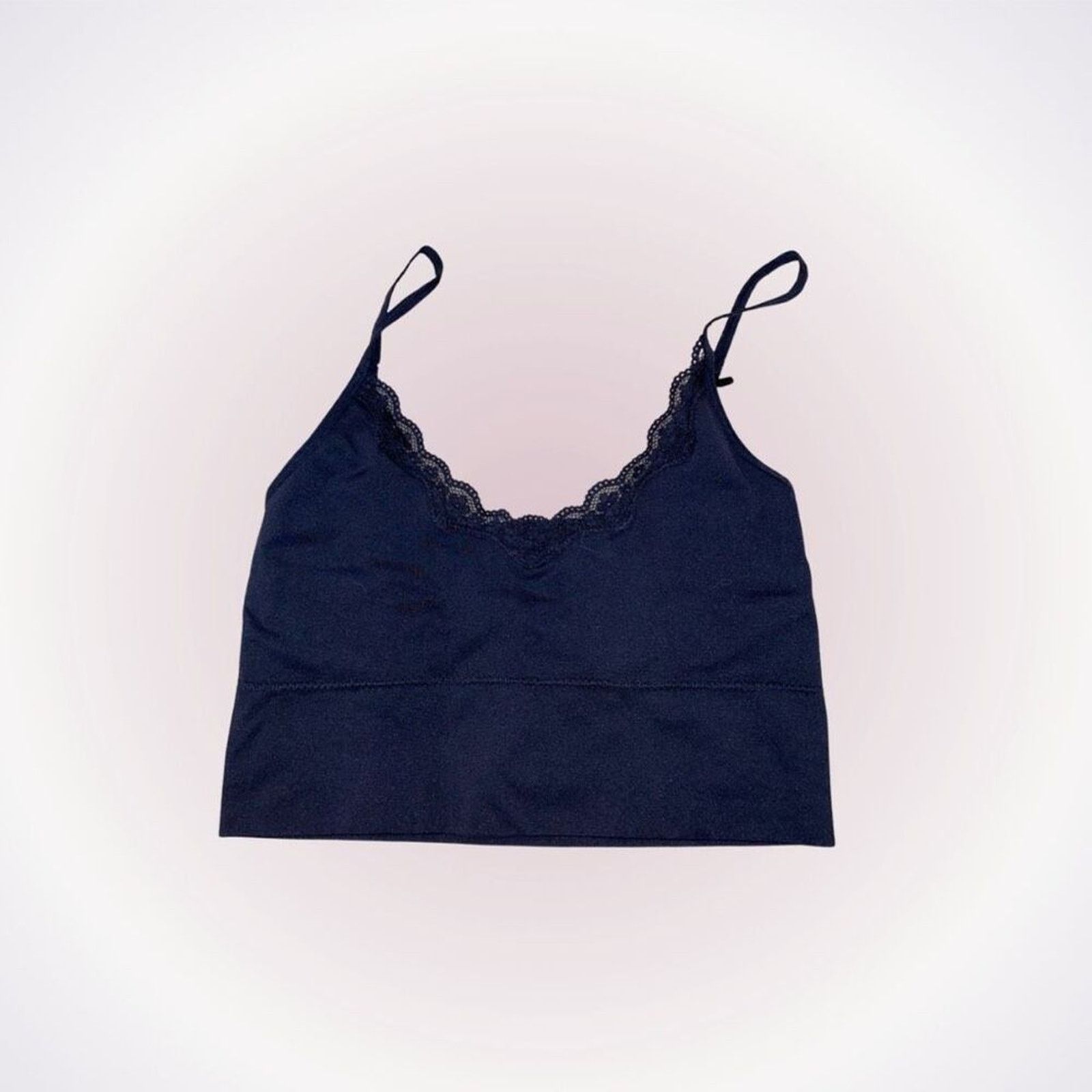 Other Abound Lace Border V-Neck Ribbed Bralette | Sz M Size ONE SIZE - 1 Thumbnail