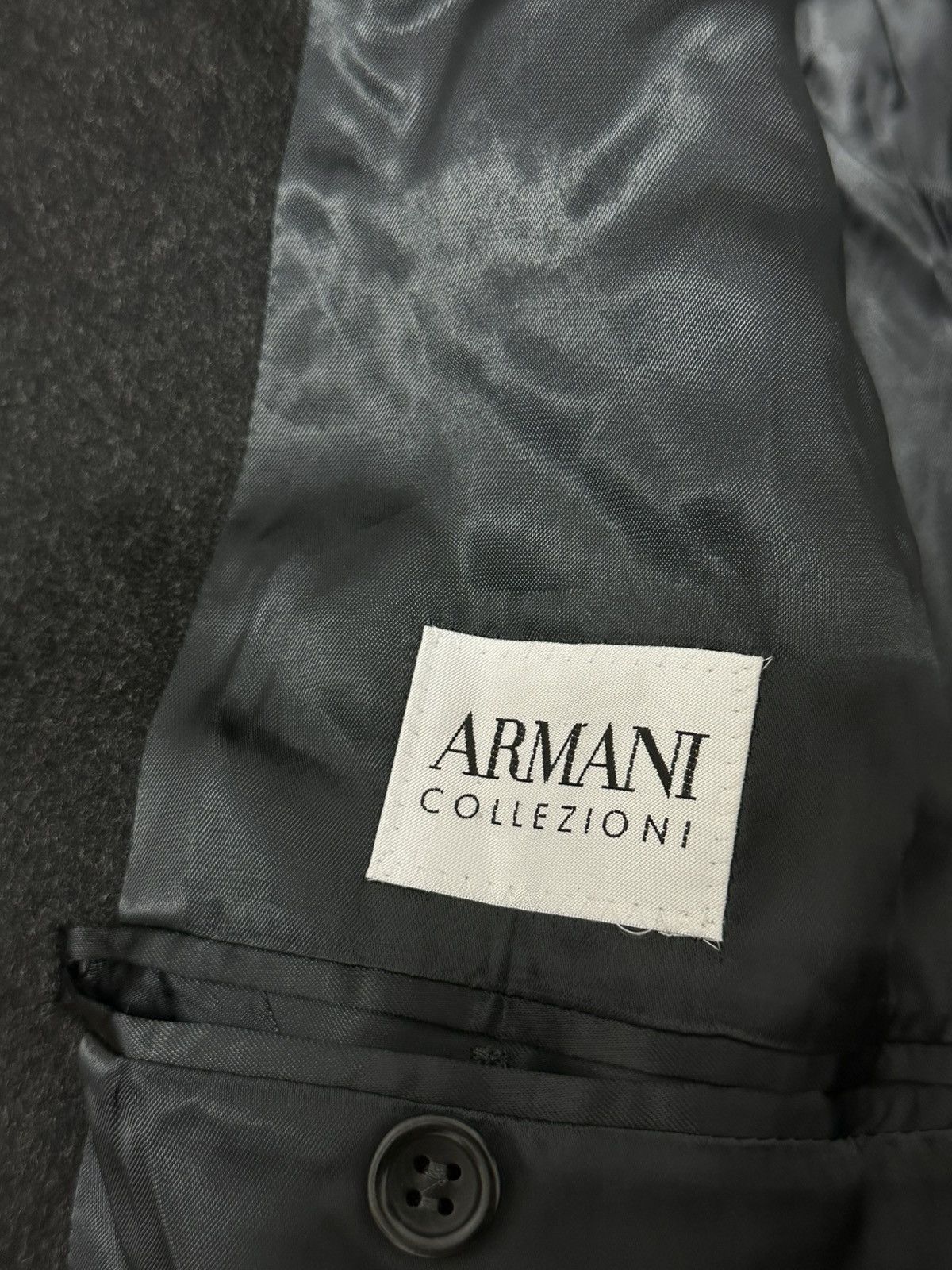 Armani Collezioni Men’s Gray Wool Coat Size L