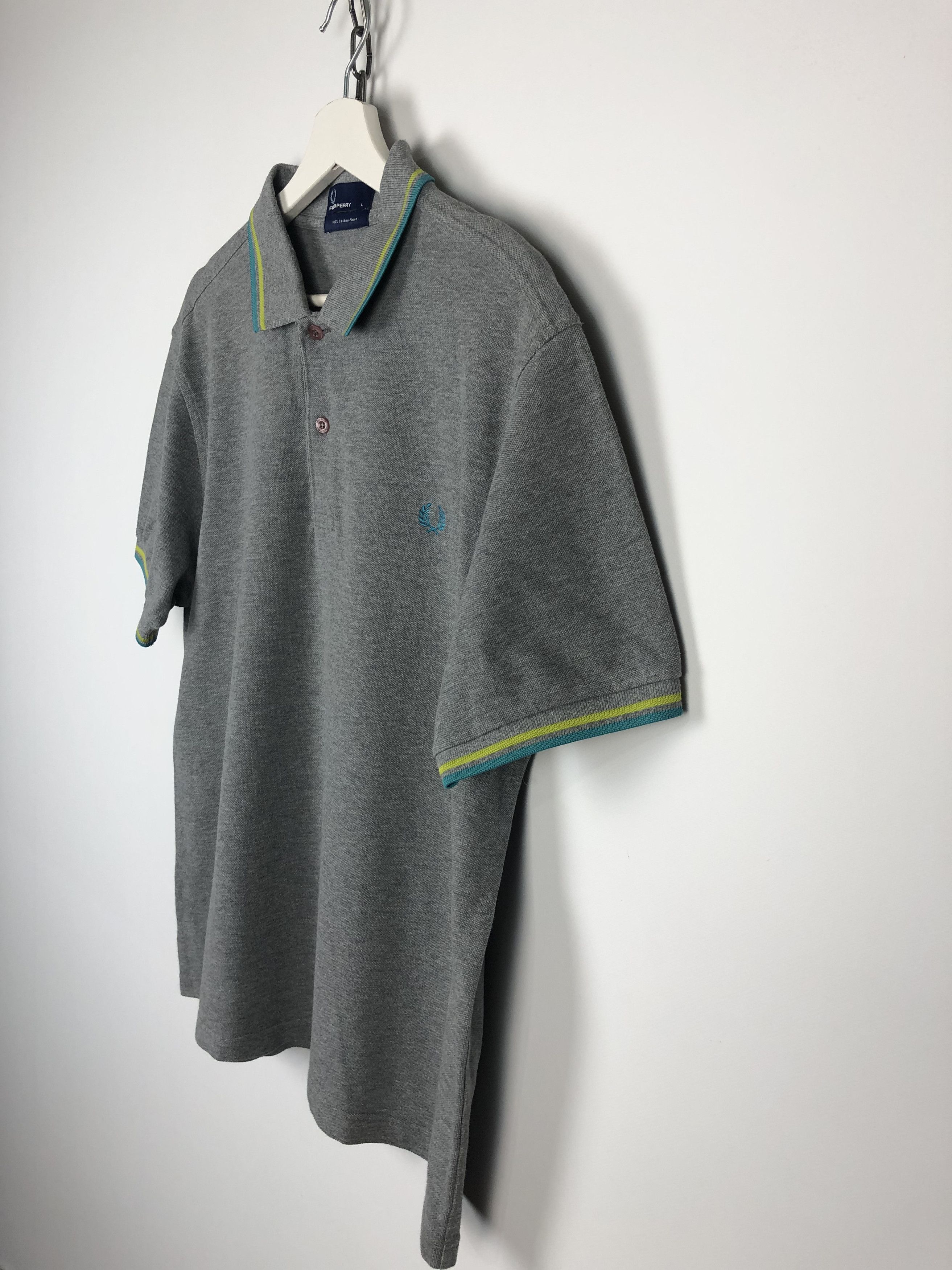 Fred Perry Fred Perry Cotton Polo T-Shirt Small Logo Gray size L Size US L / EU 52-54 / 3 - 6 Thumbnail