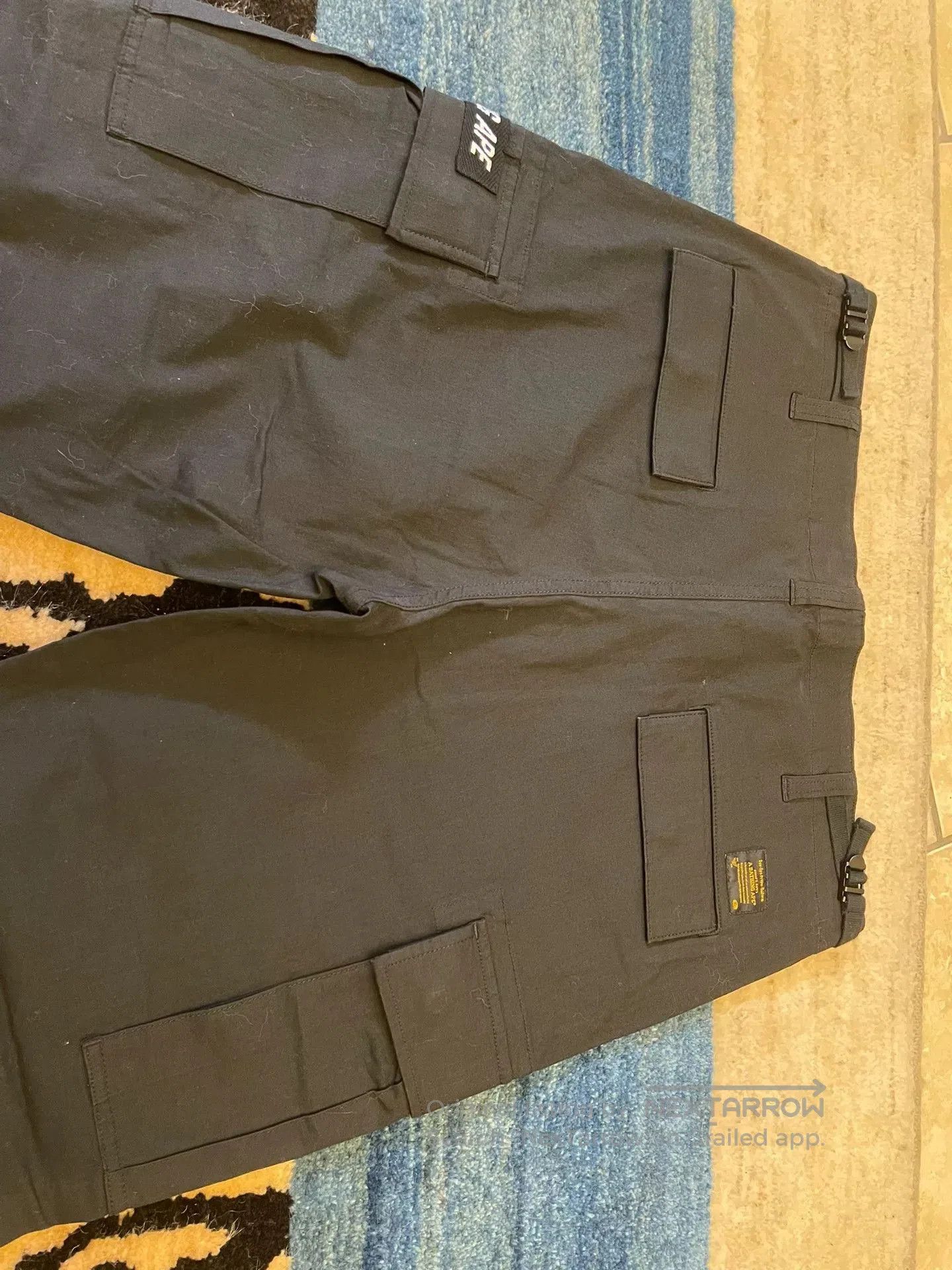 Bape Black Cargo Pants.