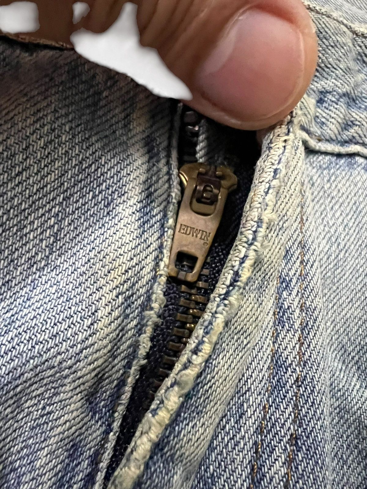 Edwin Vintage Edwin Baggy Distressed Faded Dirty Jean Very Rare Size US 30 / EU 46 - 12 Thumbnail