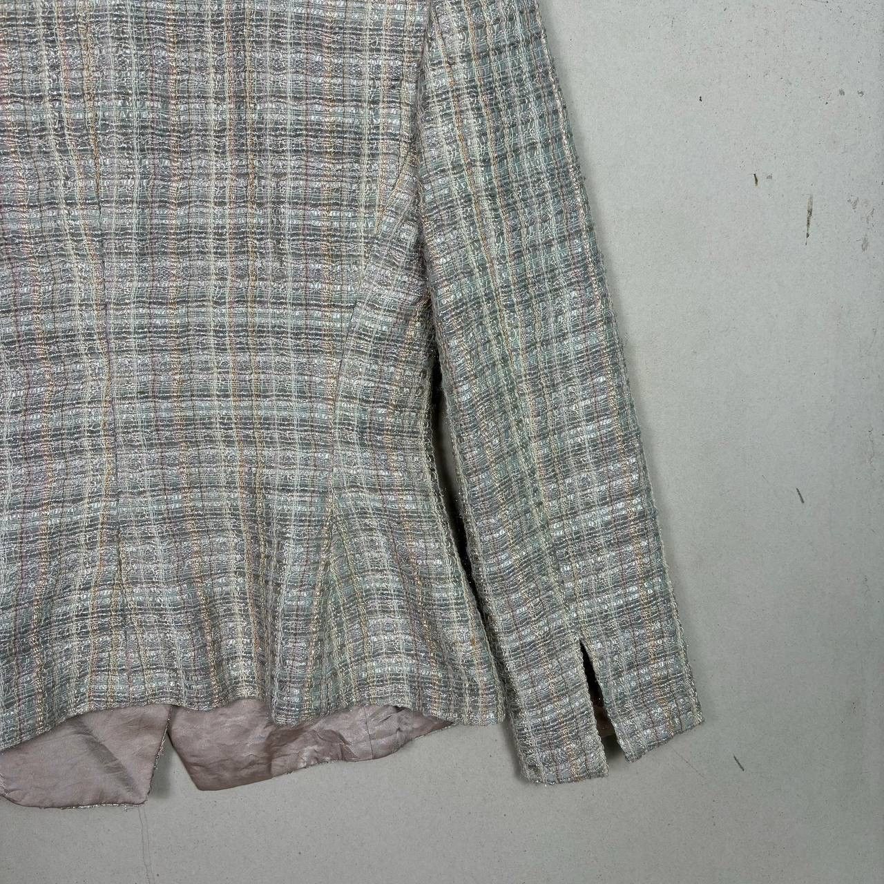 Giorgio Armani Giorgio Armani Woven Boucle Tweed Jacket Blazer Size XS / US 0-2 / IT 36-38 - 8 Thumbnail