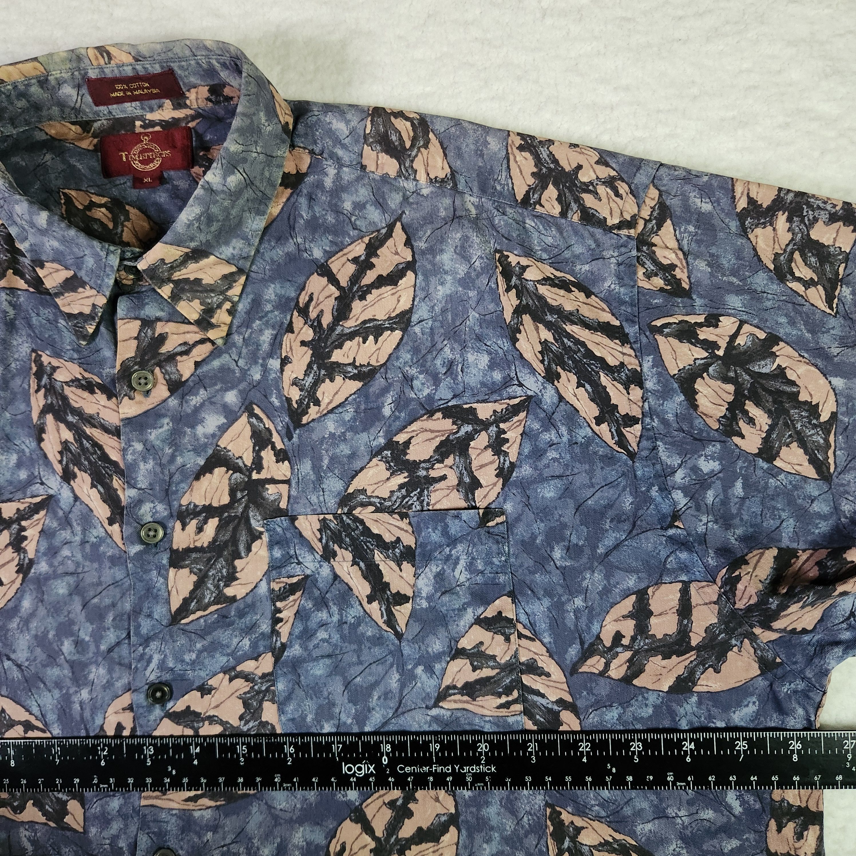 Vintage Timepieces VINTAGE Hawaiian Shirt XL Blue Short Sleeve Size US XL / EU 56 / 4 - 6 Thumbnail