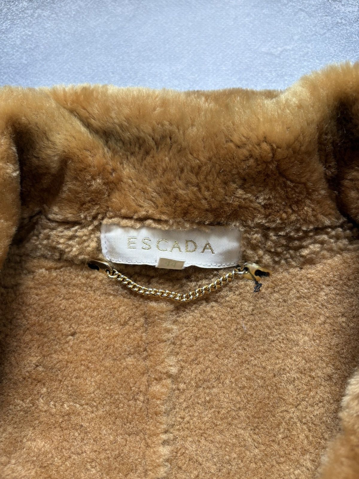 Escada Vintage Escada Luxury Shearling Lambskin Leather Coat Jacket Size M / US 6-8 / IT 42-44 - 9 Thumbnail